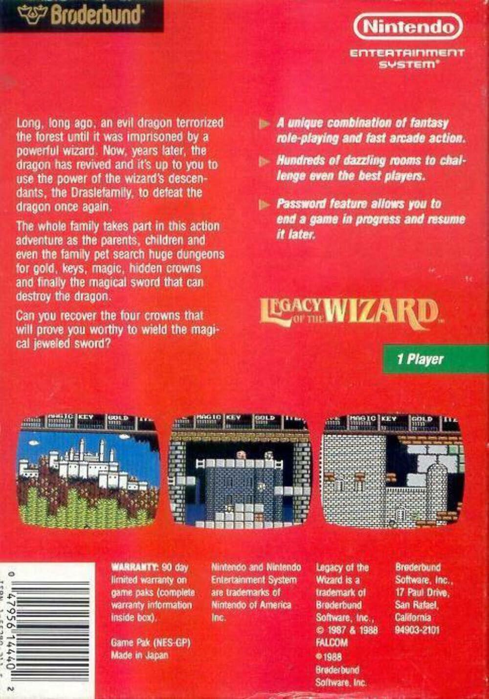 Legacy of the Wizard Nintendo NES - Refurbished