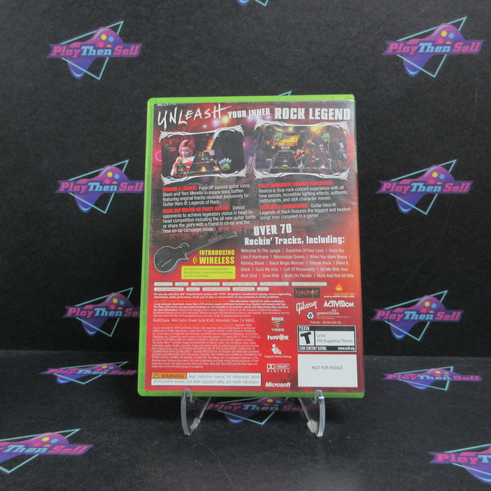 Guitar Hero III Legends of Rock Xbox 360 AD/DD/MD Complete CIB - Very Good