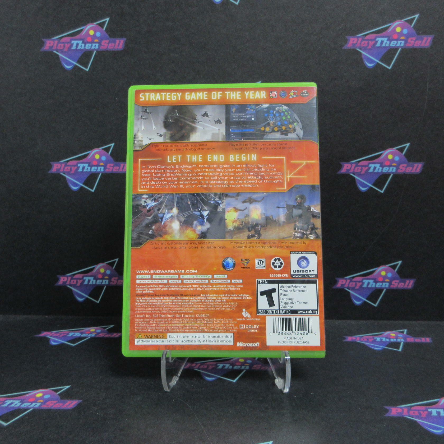 Tom Clancy's EndWar Xbox 360 AD/NM - Very Good