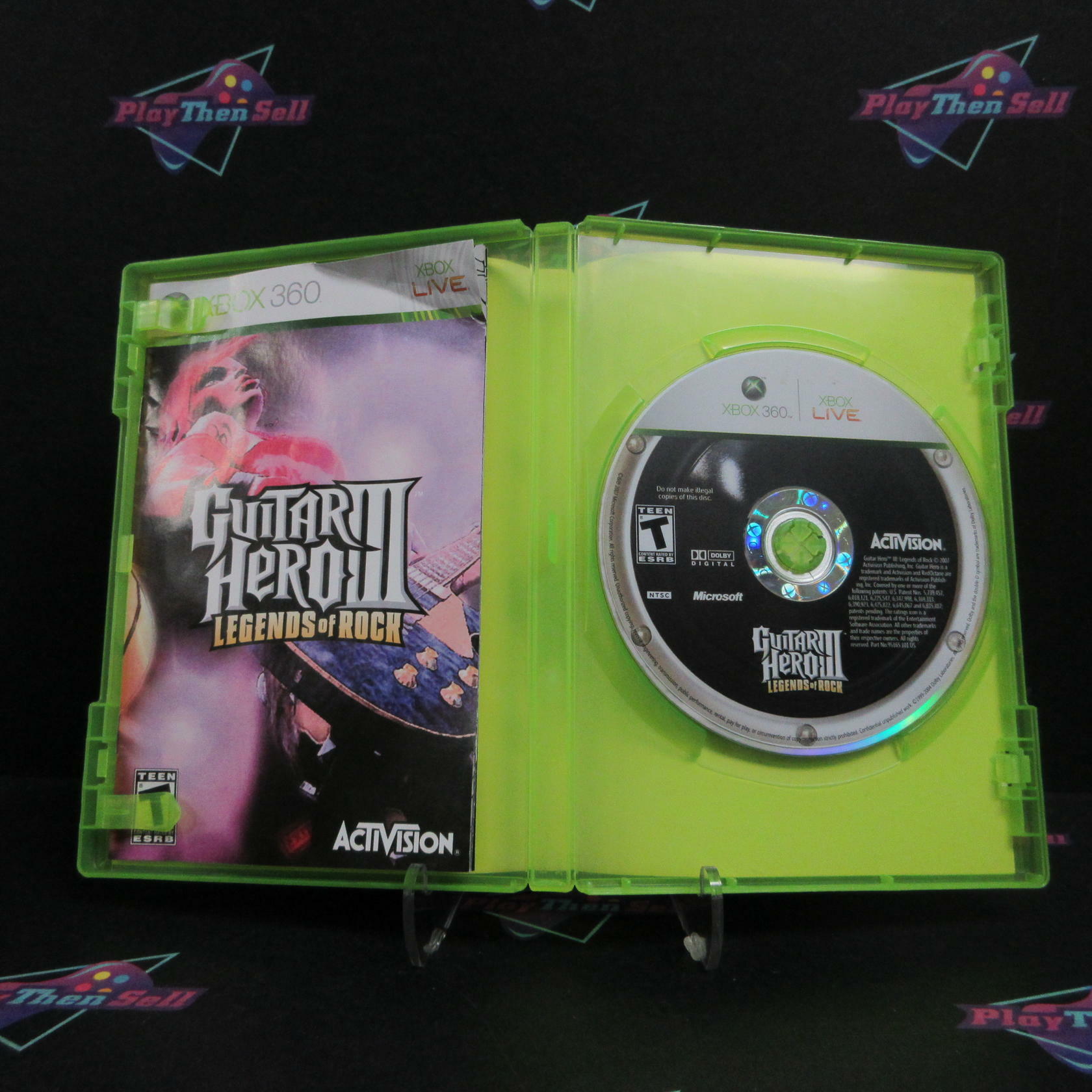 Guitar Hero III Legends of Rock Xbox 360 AD/DD/MD Complete CIB - Very Good