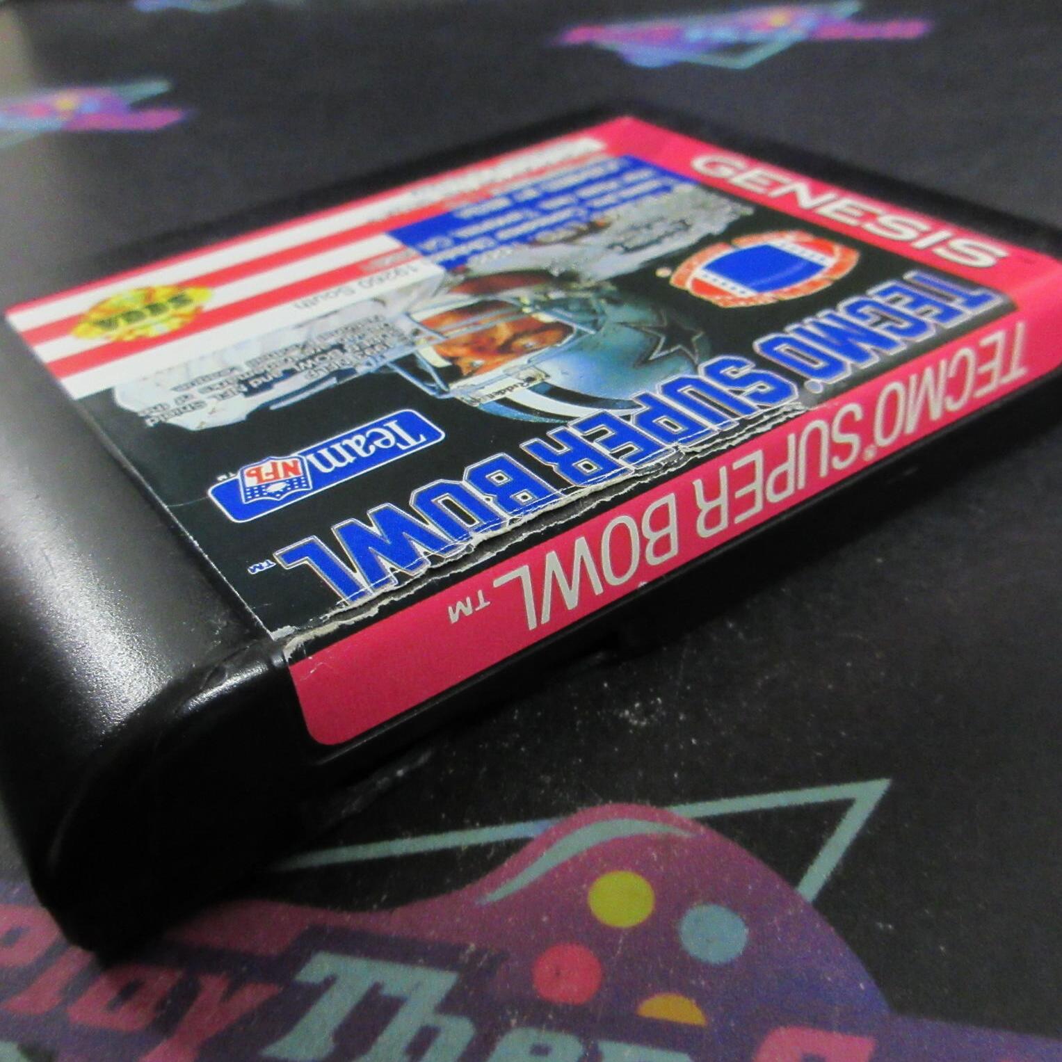 Tecmo Super Bowl Sega Genesis Boxed AD/DD/NM - Very Good