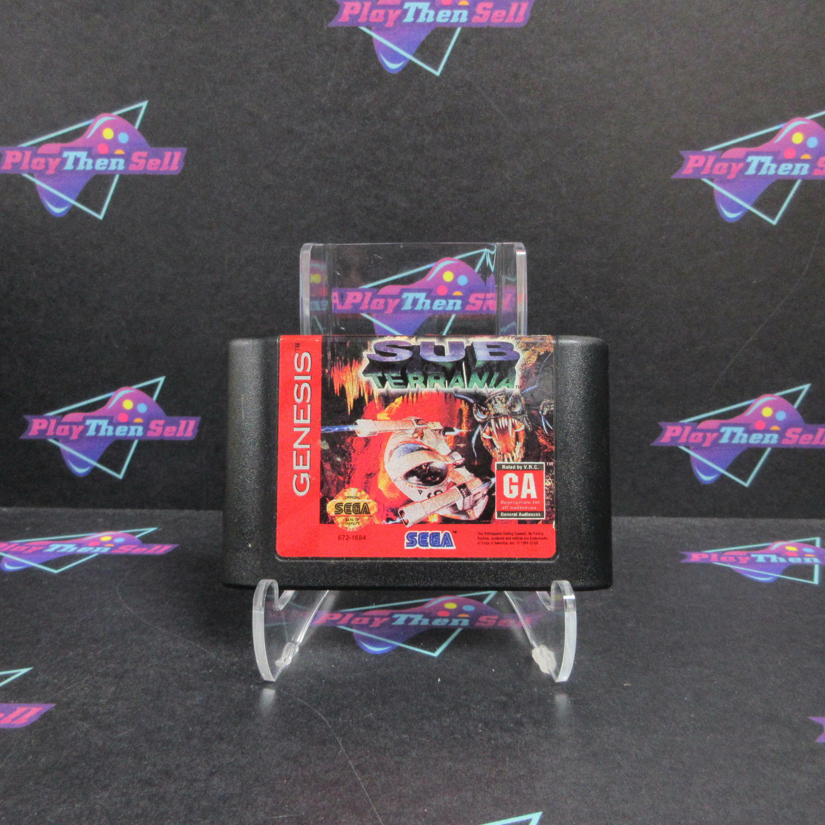 Sub-Terrania Sega Genesis Boxed AD/CS/NM - Very Good