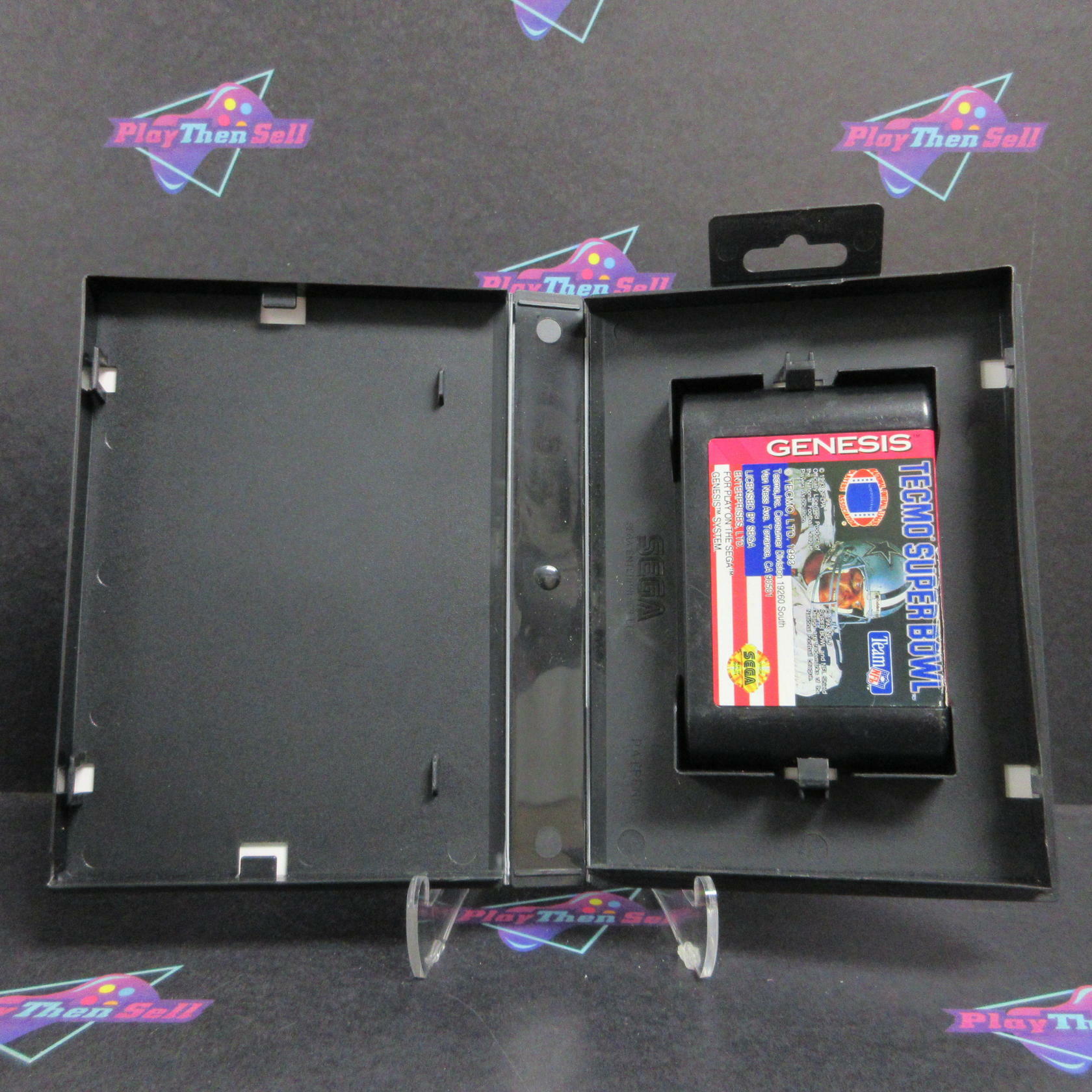 Tecmo Super Bowl Sega Genesis Boxed AD/DD/NM - Very Good