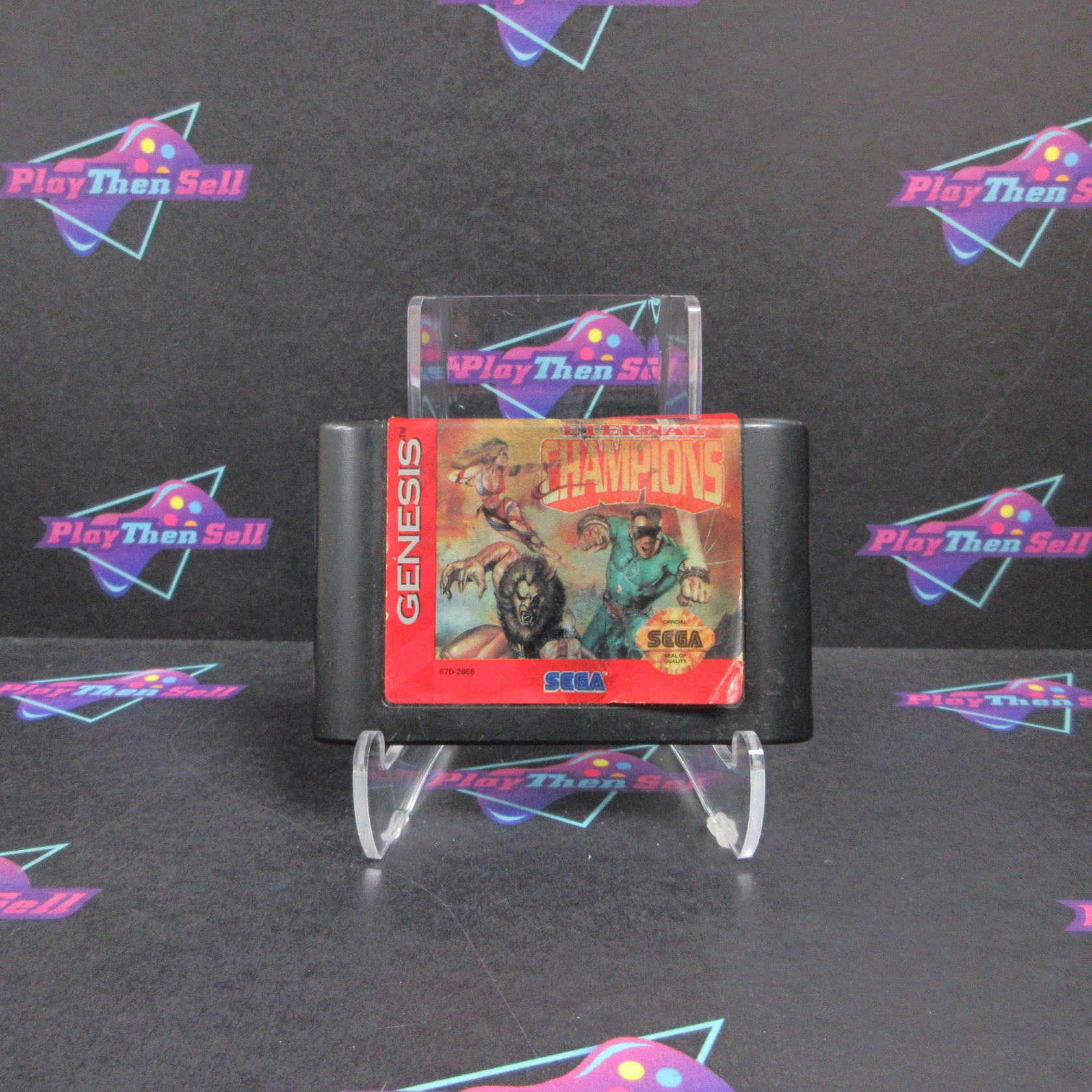 Eternal Champions Sega Genesis Boxed AD/NM - Very Good