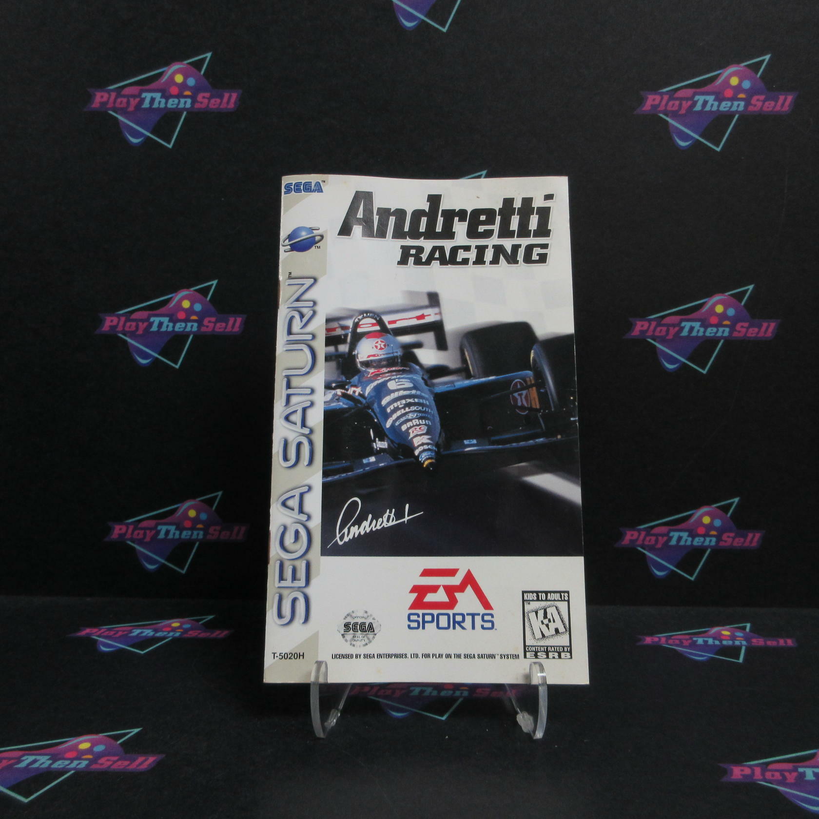 Andretti Racing Sega Saturn CS Complete CIB - Very Good
