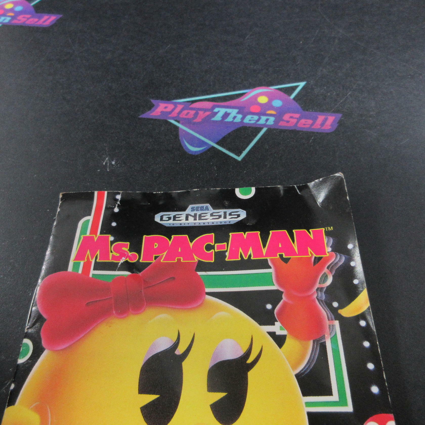 Ms. Pac-man Sega Genesis Boxed MD Complete CIB - Very Good