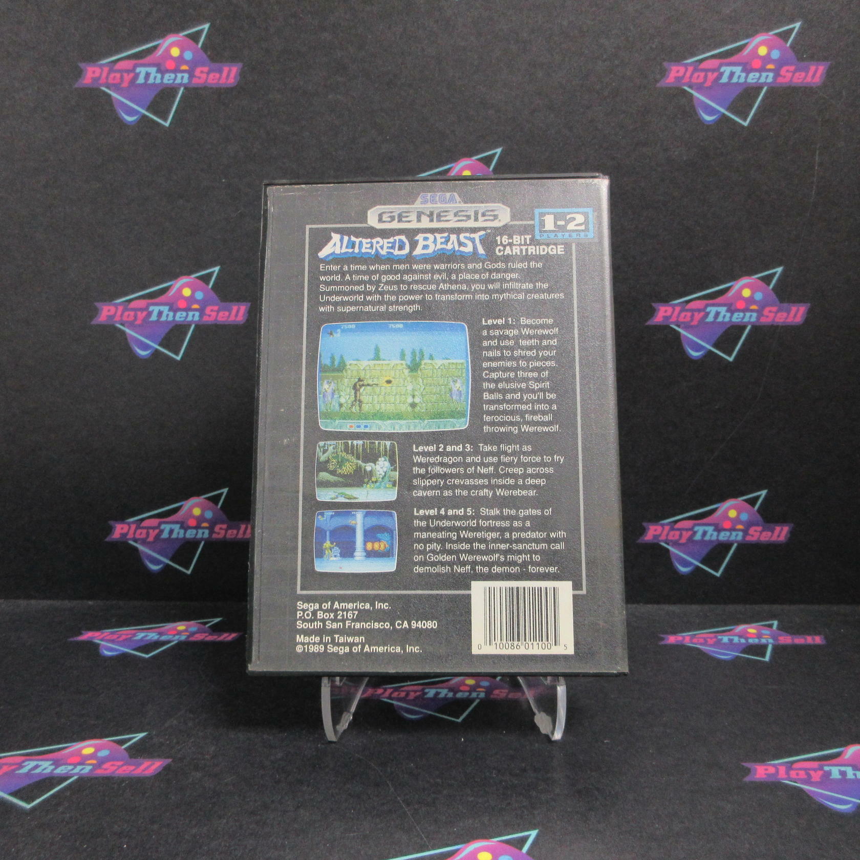 Altered Beast Sega Genesis Boxed AD/NM - Very Good