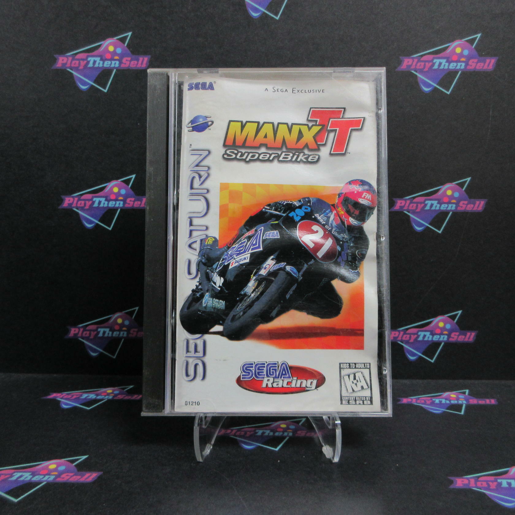 Manx TT Super Bike Sega Saturn MD/CS Complete CIB - Very Good