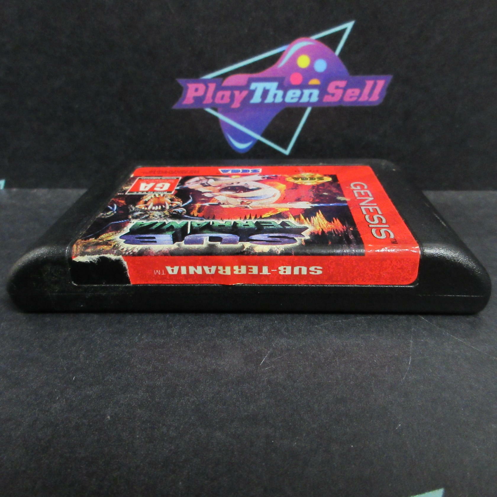 Sub-Terrania Sega Genesis Boxed AD/CS/NM - Very Good