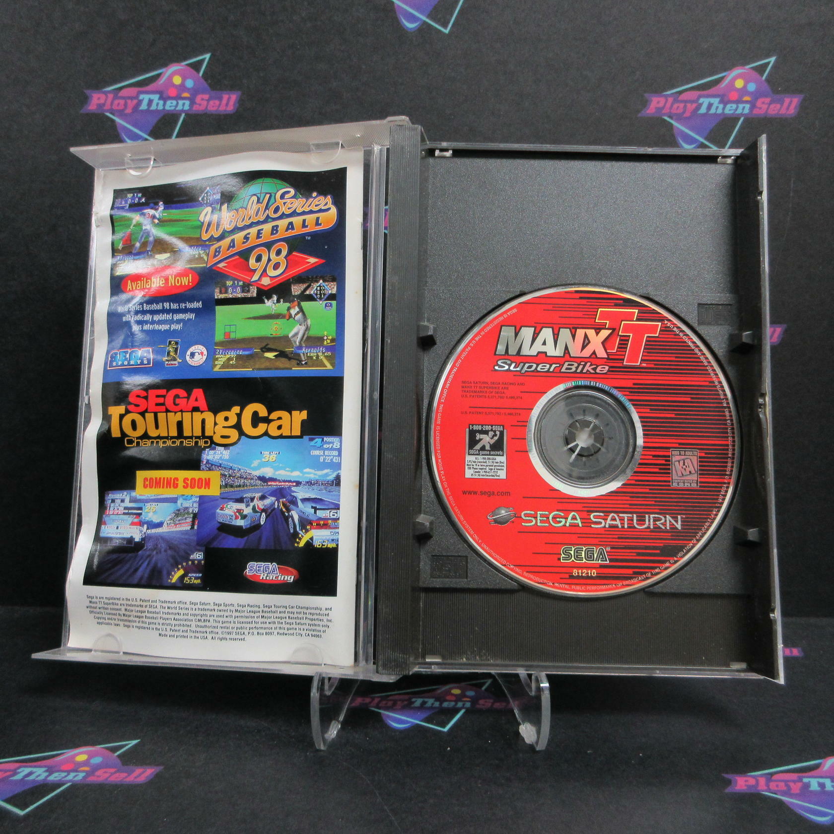 Manx TT Super Bike Sega Saturn MD/CS Complete CIB - Very Good