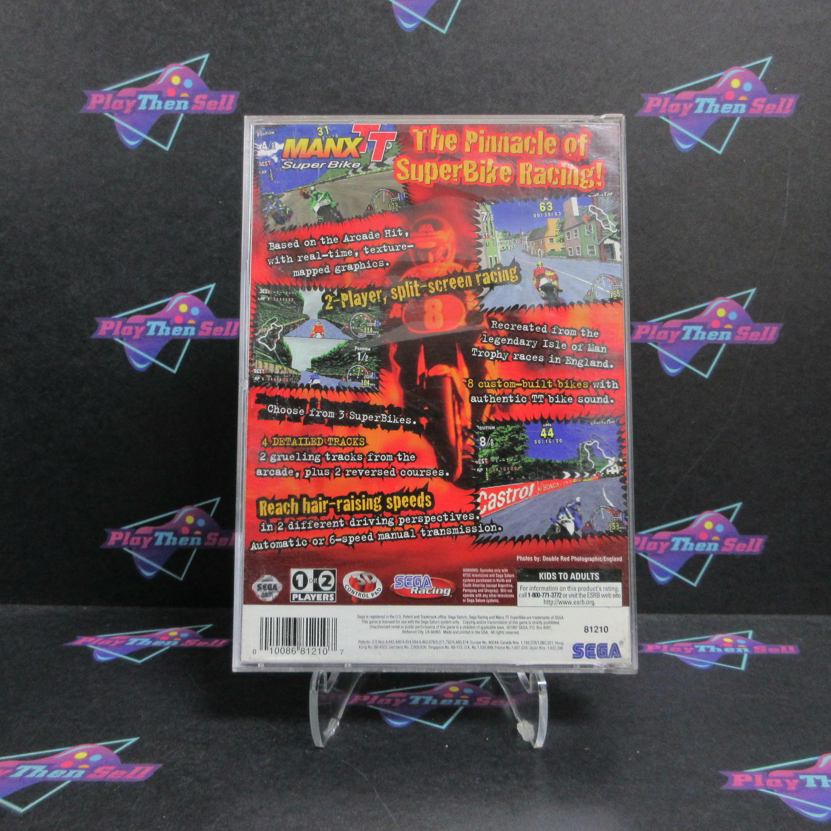 Manx TT Super Bike Sega Saturn MD/CS Complete CIB - Very Good