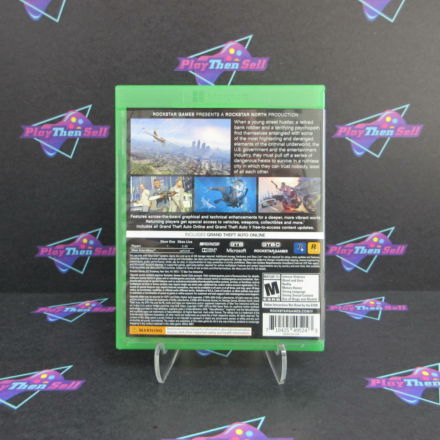 Grand Theft Auto 5 Xbox One + Map - Like New