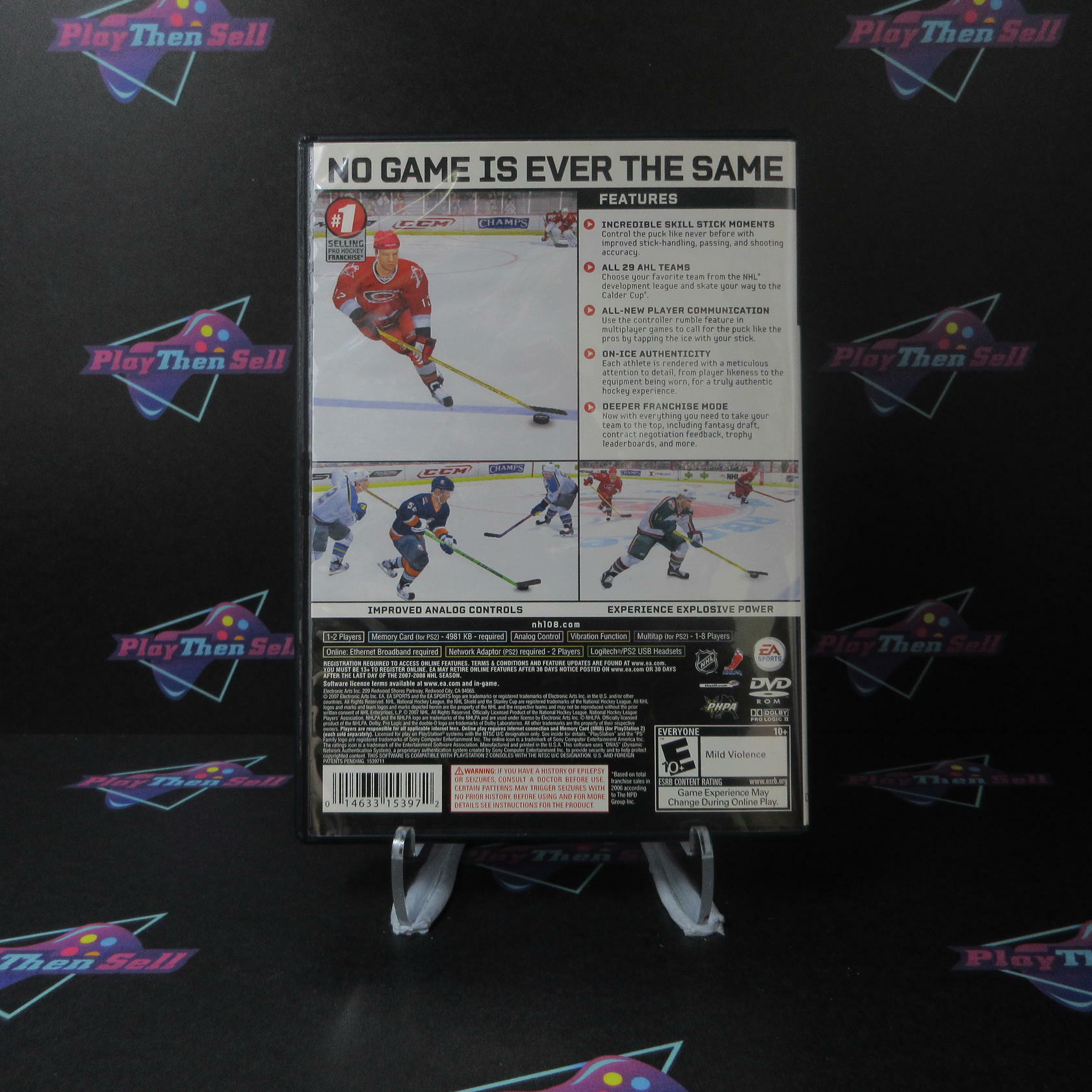 NHL 08 PS2 PlayStation 2 Complete - Excellent
