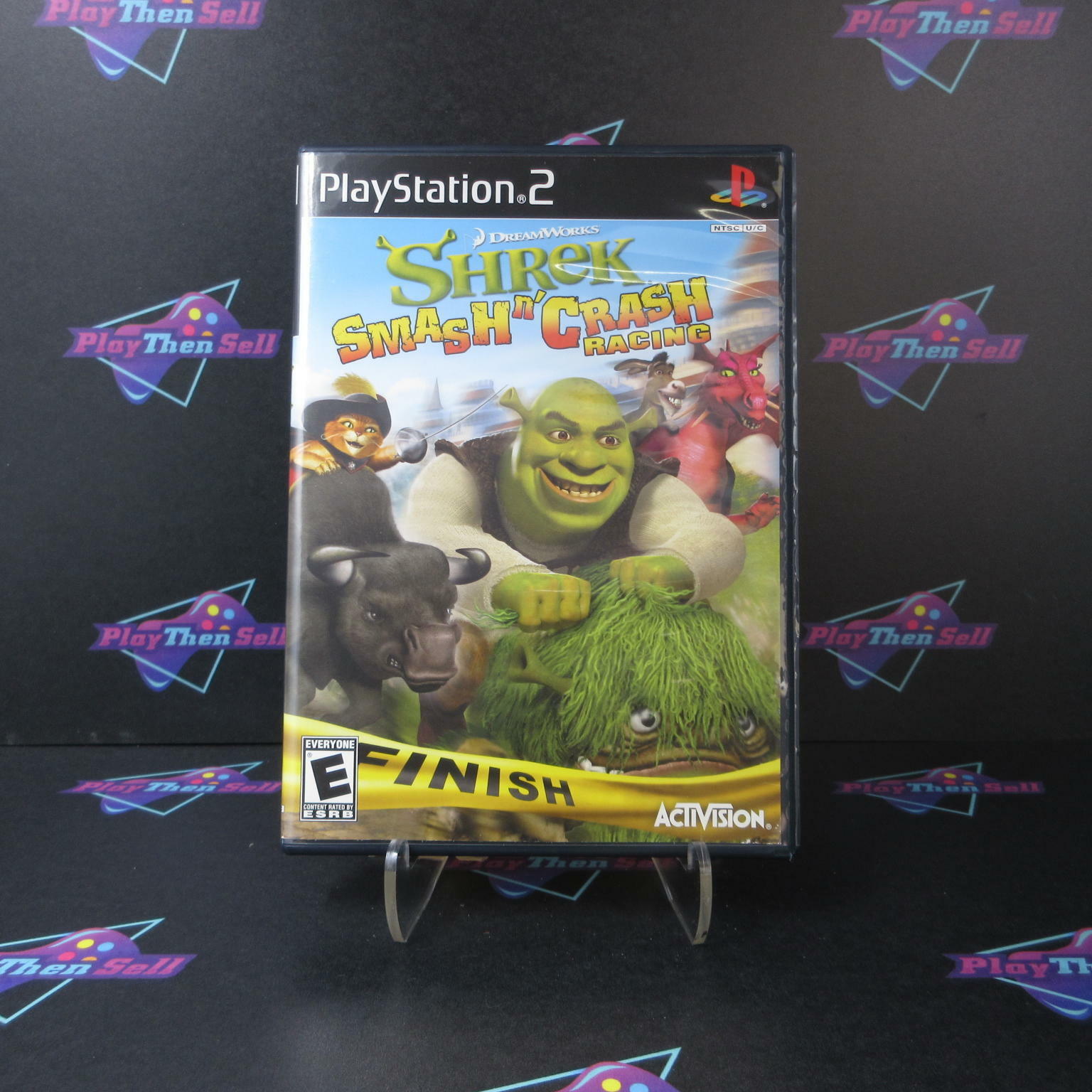 Shrek Smash N' Crash Racing PS2 PlayStation 2 + Reg Card Complete - Excellent