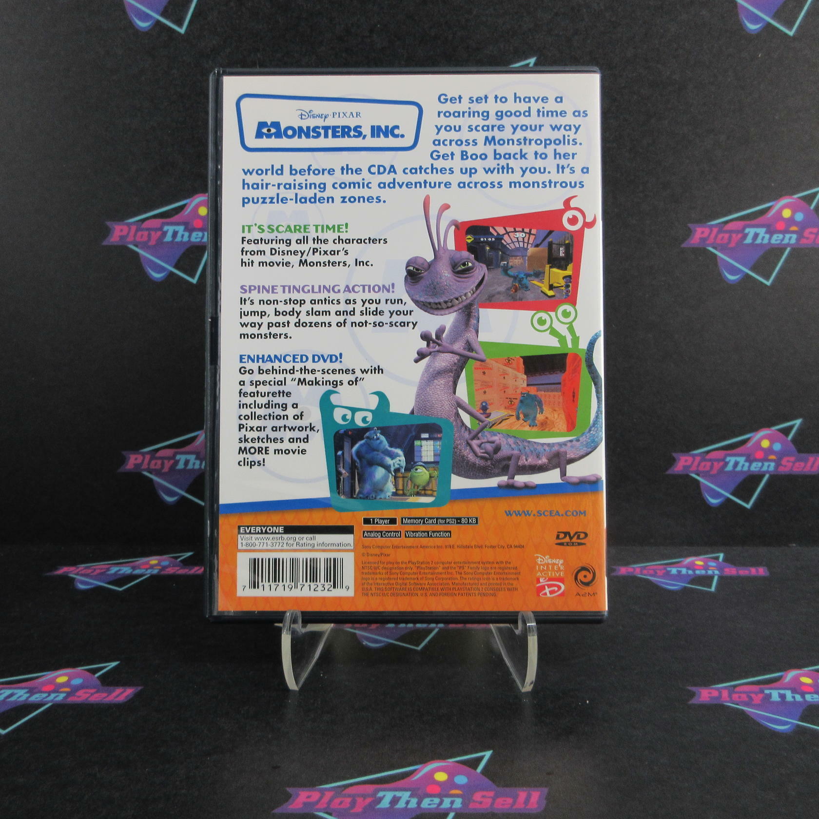Monsters Inc PS2 PlayStation 2 + Reg Card Complete - Excellent