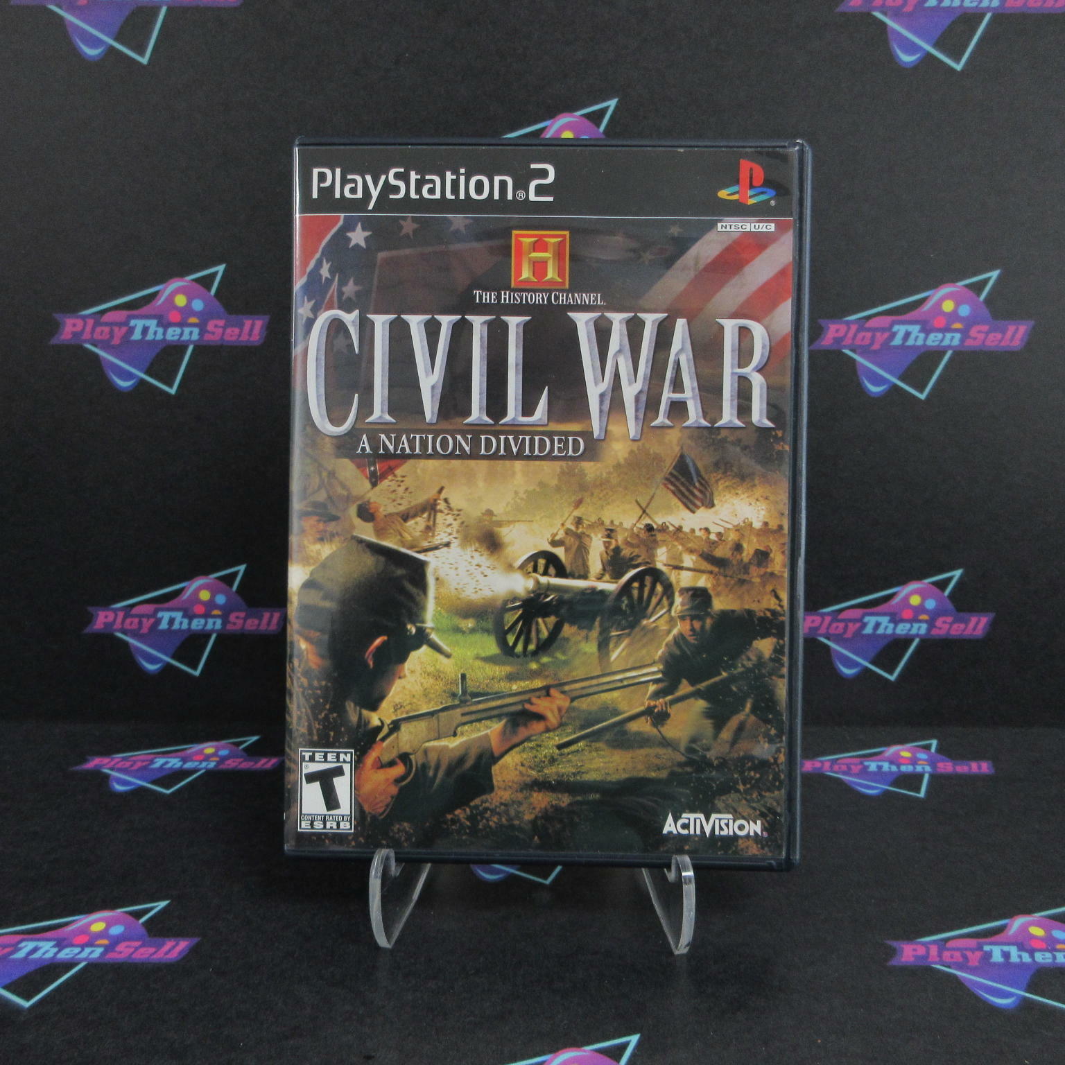 History Channel Civil War A Nation Divided PS2 PlayStation 2 + Reg - Excellent