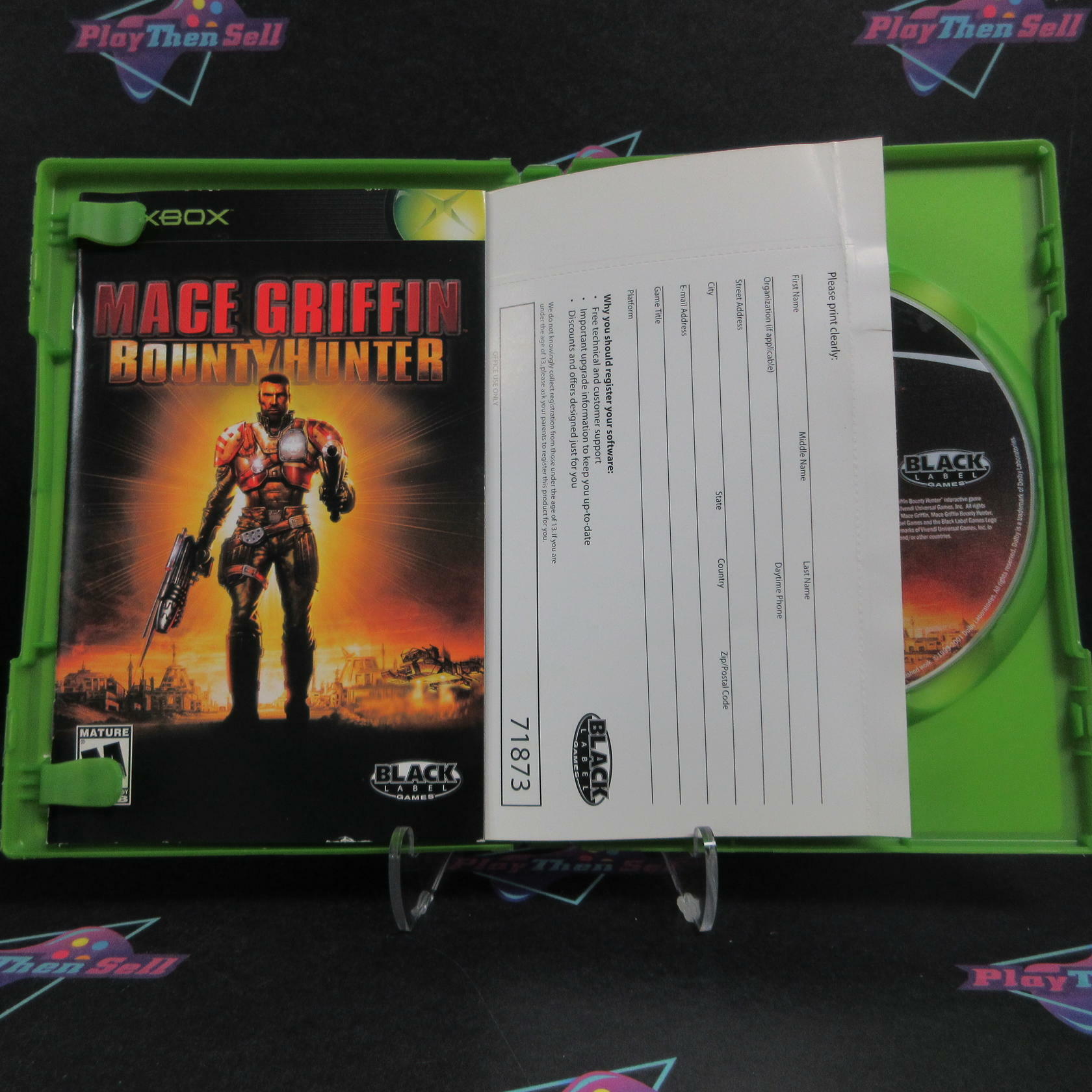Mace Griffin Bounty Hunter Xbox + Reg Card Complete - Refurbished