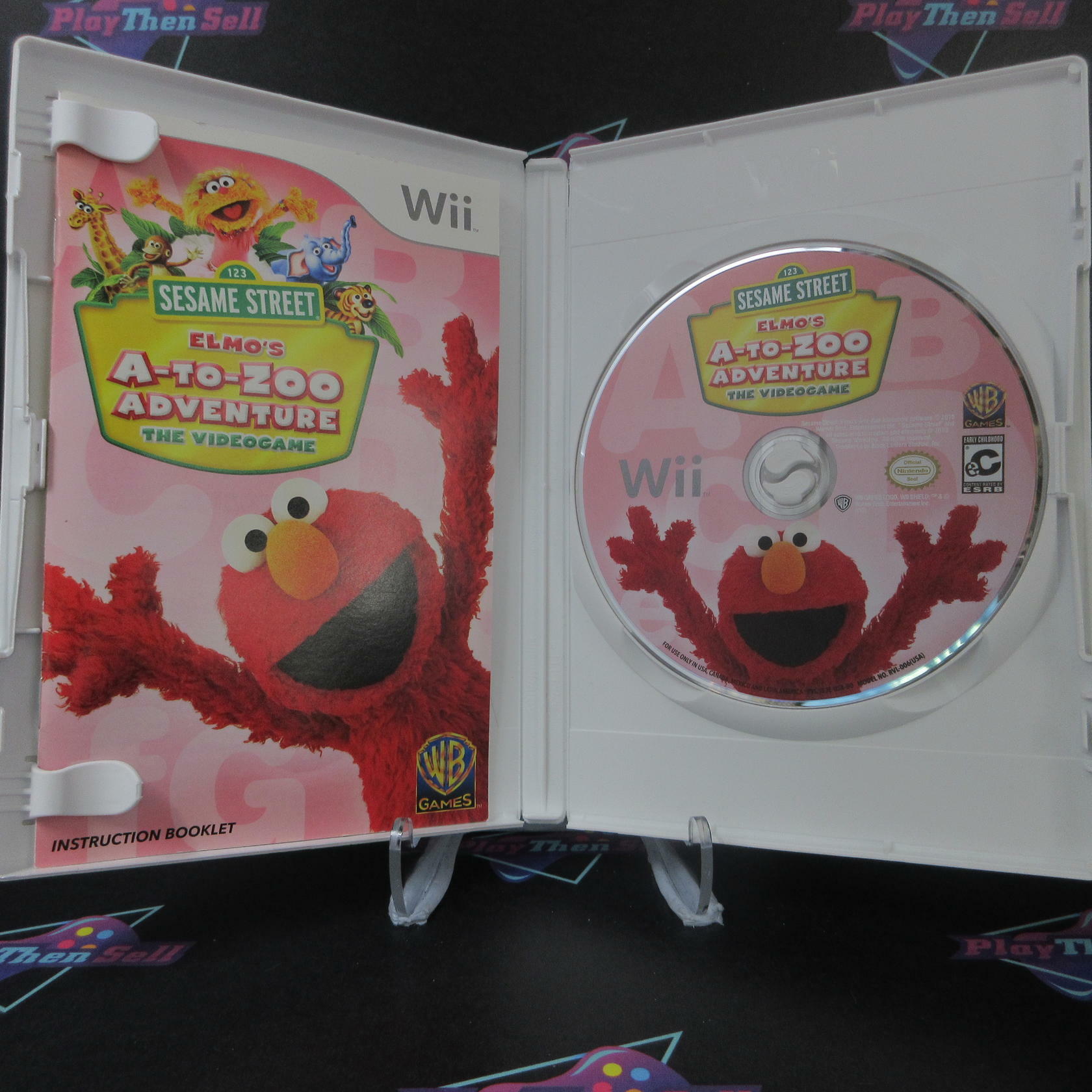 Sesame Street Elmos A-to-Zoo Adventure Nintendo Wii Complete - Excellent