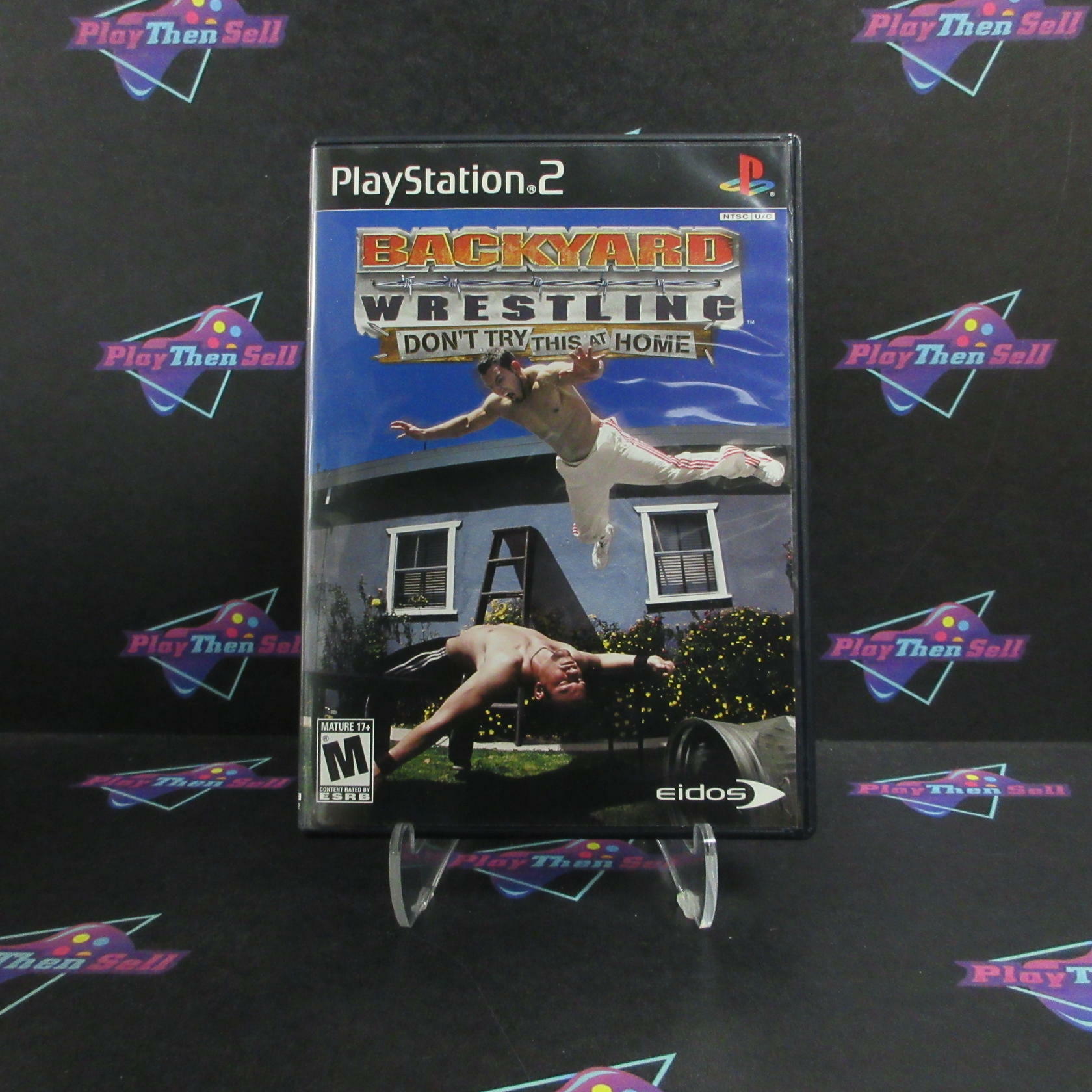 Backyard Wrestling Don't Try This at Home PS2 PlayStation 2 + Reg - Excellent