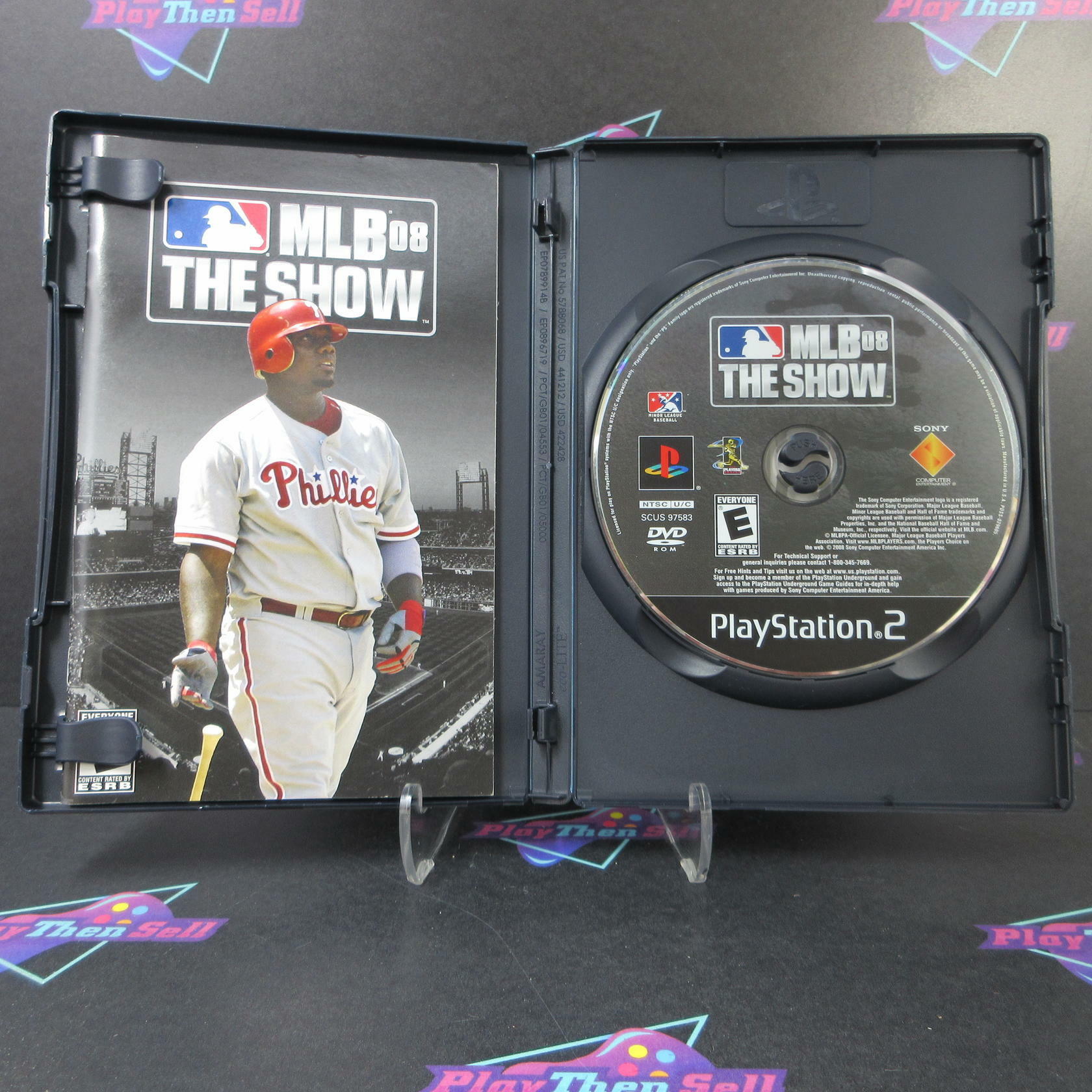 MLB 08 The Show PS2 PlayStation 2 + Reg Card Complete - Excellent