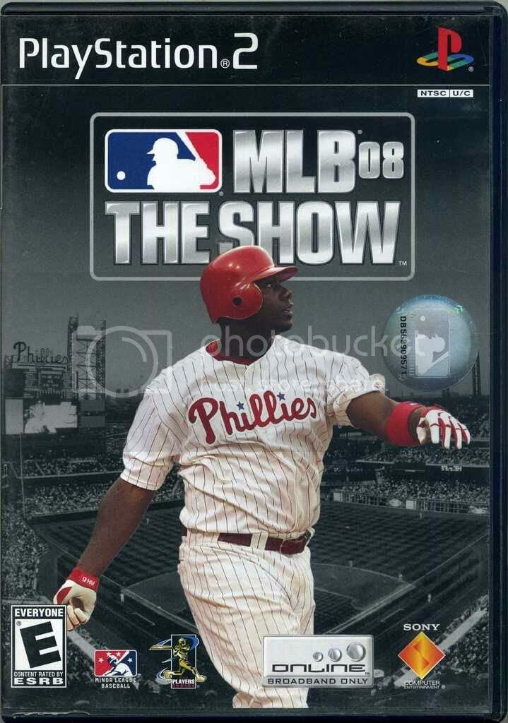 MLB 08 The Show PS2 PlayStation 2 + Reg Card Complete - Excellent