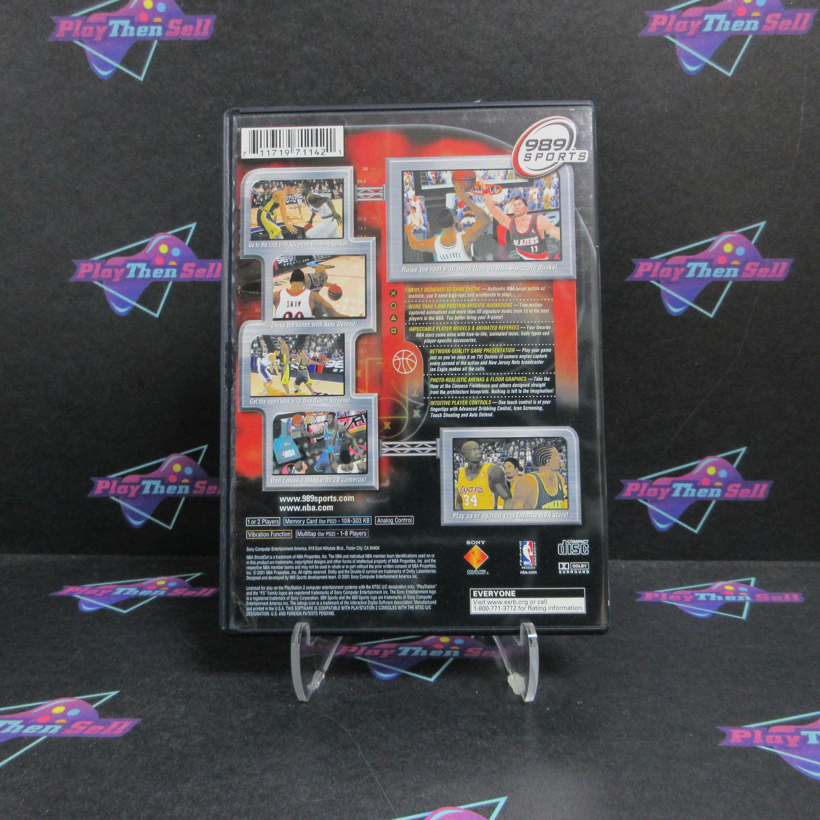 NBA Shootout 2001 PS2 PlayStation 2 Complete - Excellent