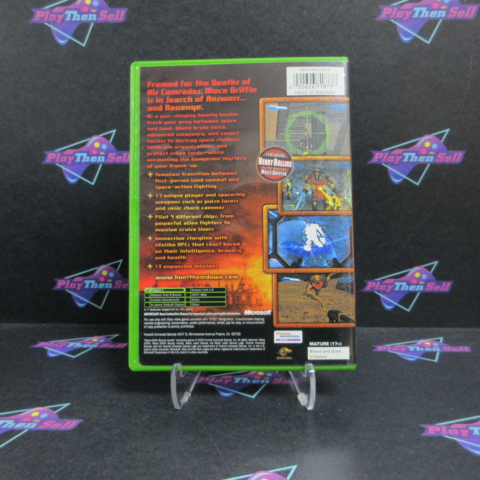 Mace Griffin Bounty Hunter Xbox + Reg Card Complete - Refurbished