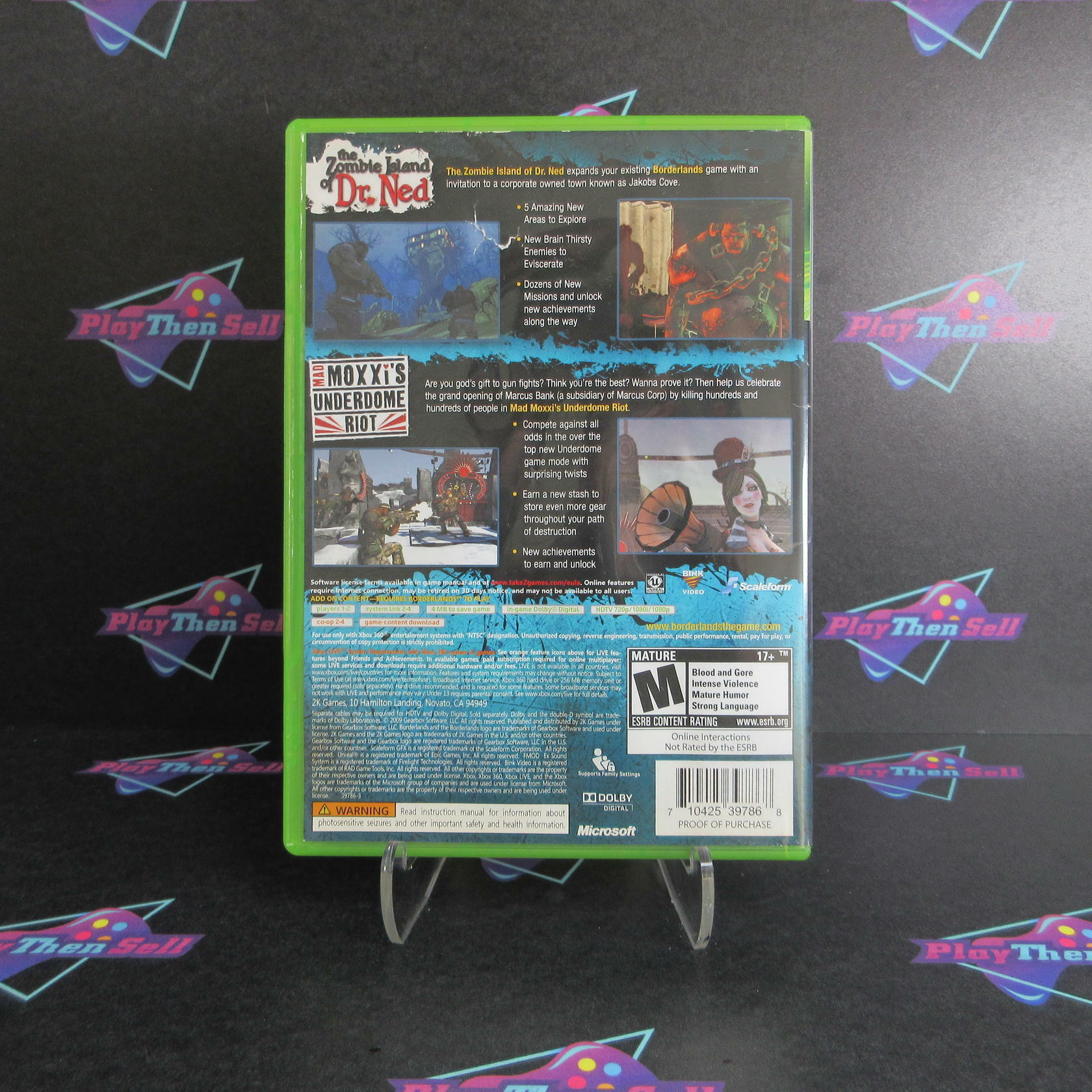 Borderlands Double Game Add-On Pack Xbox 360 Complete - Excellent