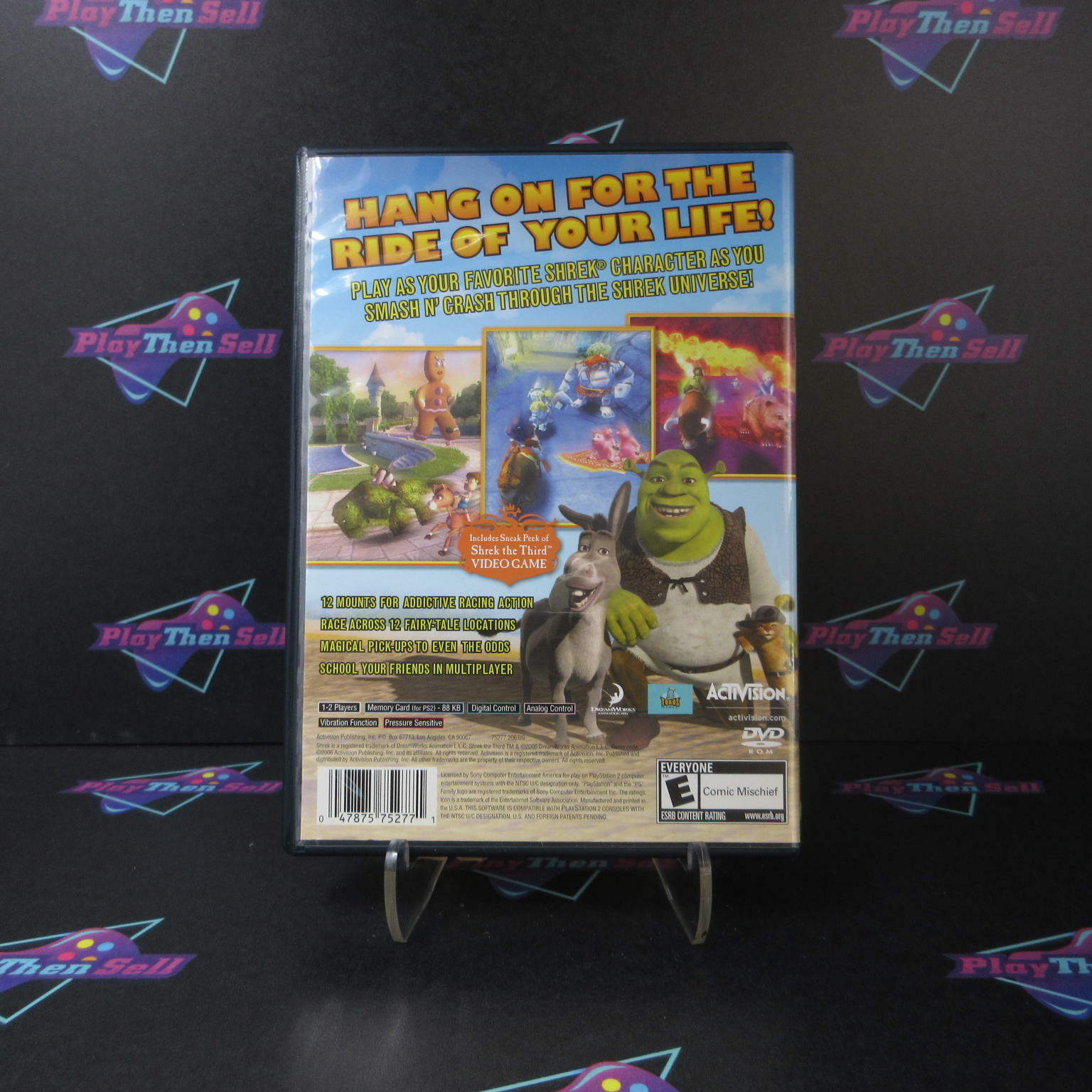 Shrek Smash N' Crash Racing PS2 PlayStation 2 + Reg Card Complete - Excellent