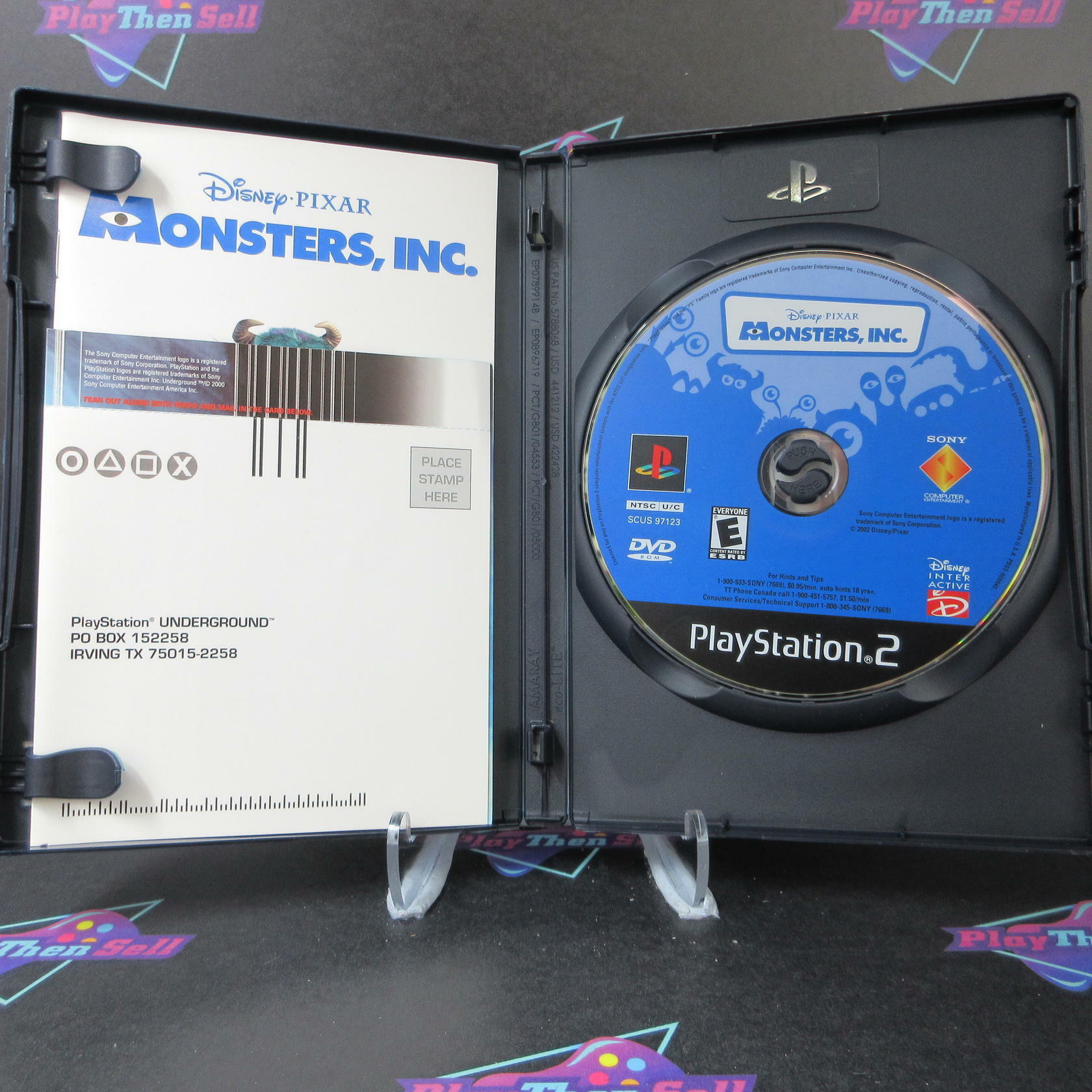 Monsters Inc PS2 PlayStation 2 + Reg Card Complete - Excellent