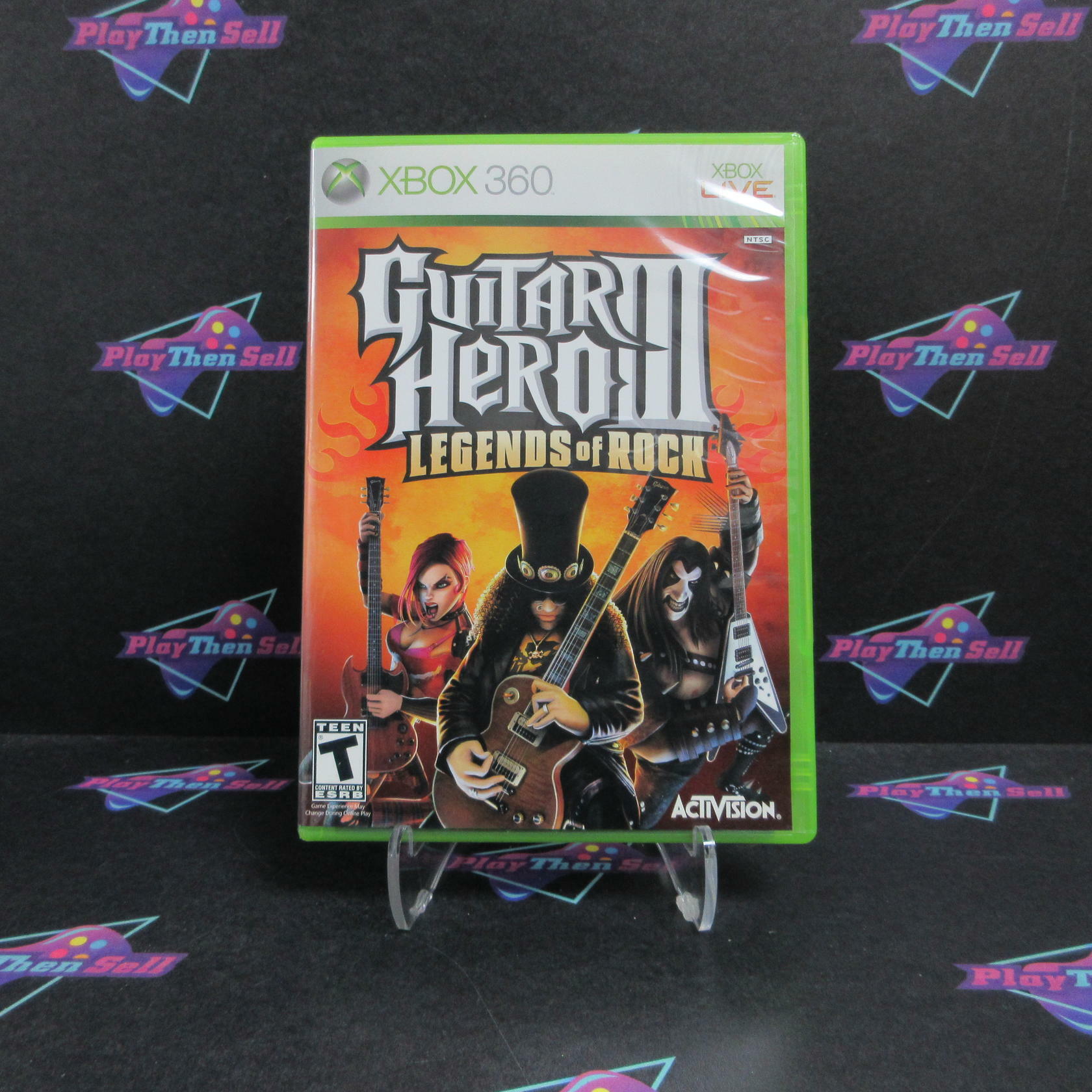 Guitar Hero 3 Legends Of Rock Xbox 360 + Stickers Complete - Excellent
