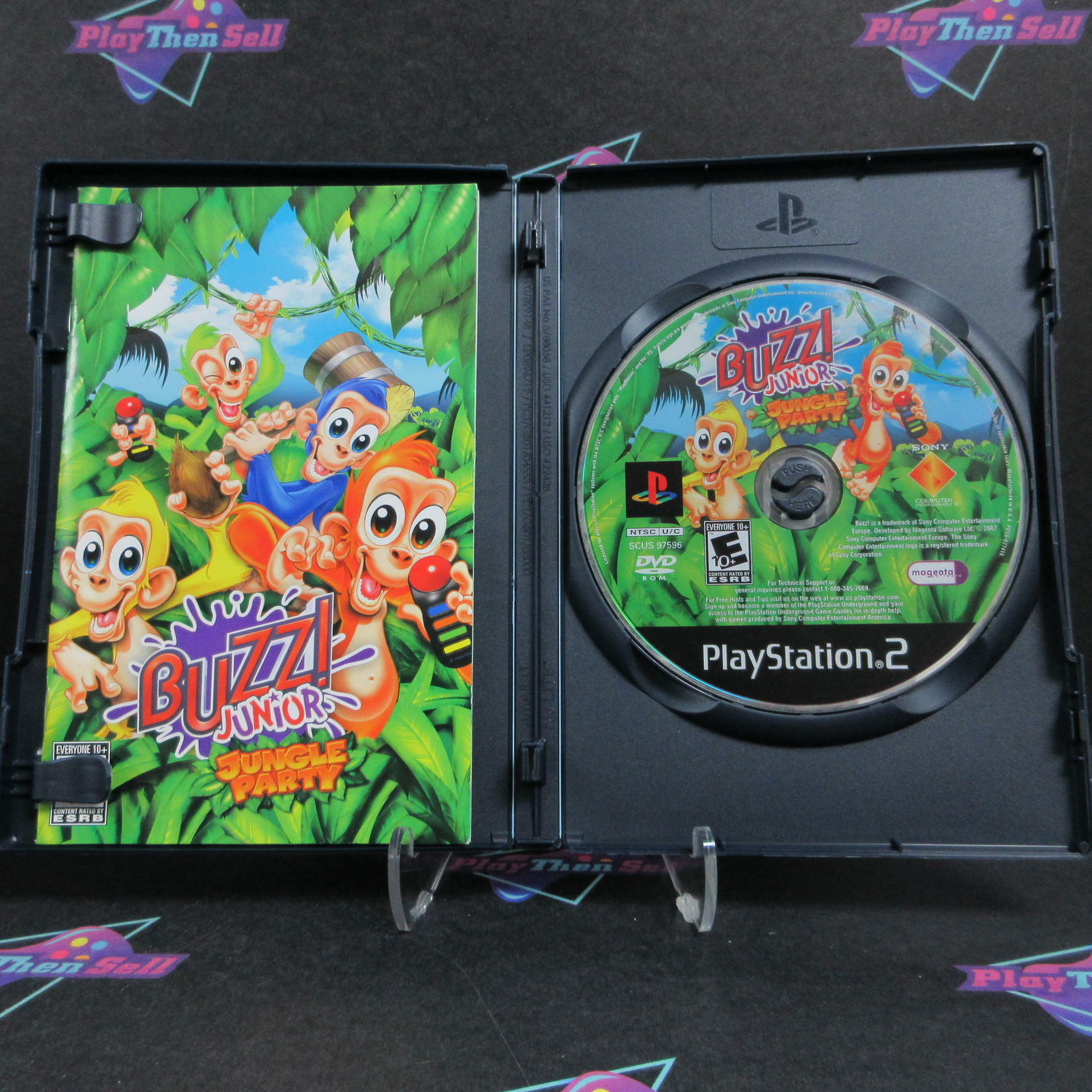 BUZZ Jr Jungle Party PS2 PlayStation 2 + Reg Card Complete - Excellent