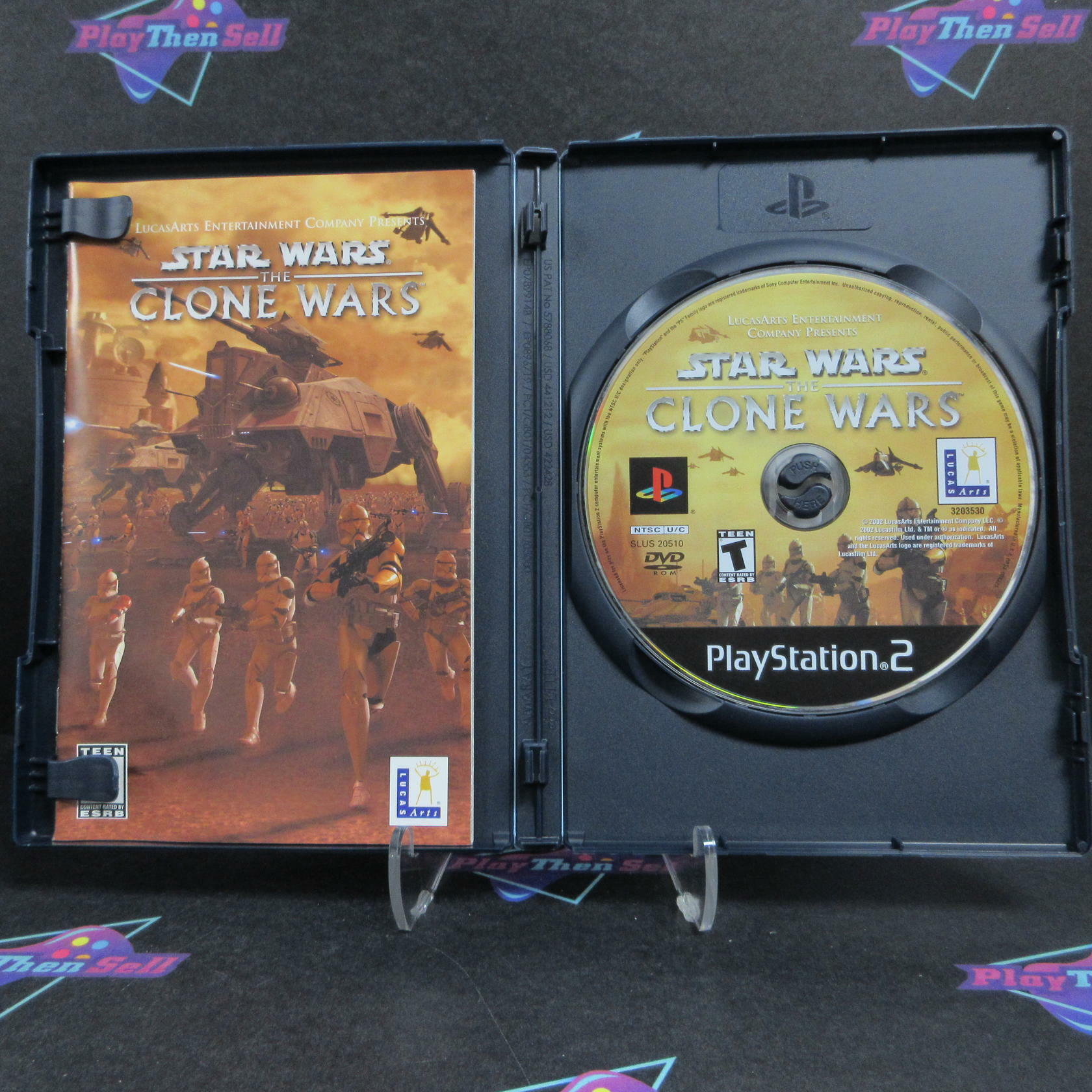 Star Wars The Clone Wars PS2 PlayStation 2 + Reg Card Complete - Excellent