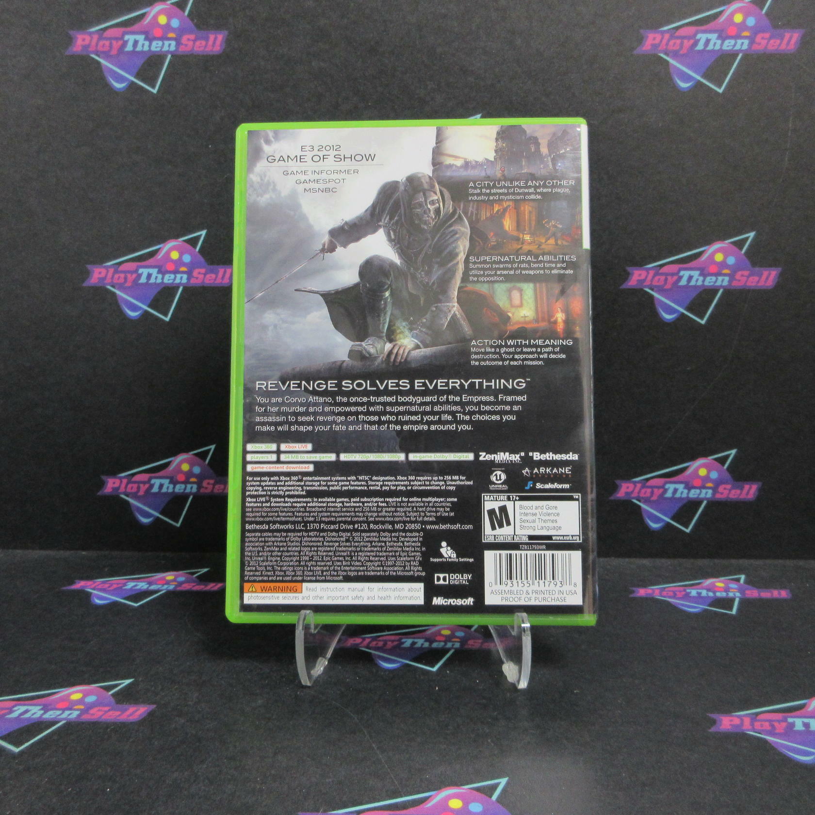 Dishonored Xbox 360 Complete - Excellent