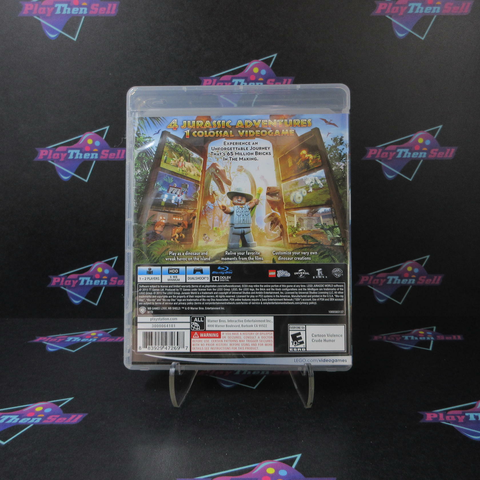 LEGO Jurassic World PS3 PlayStation 3 Complete - Excellent