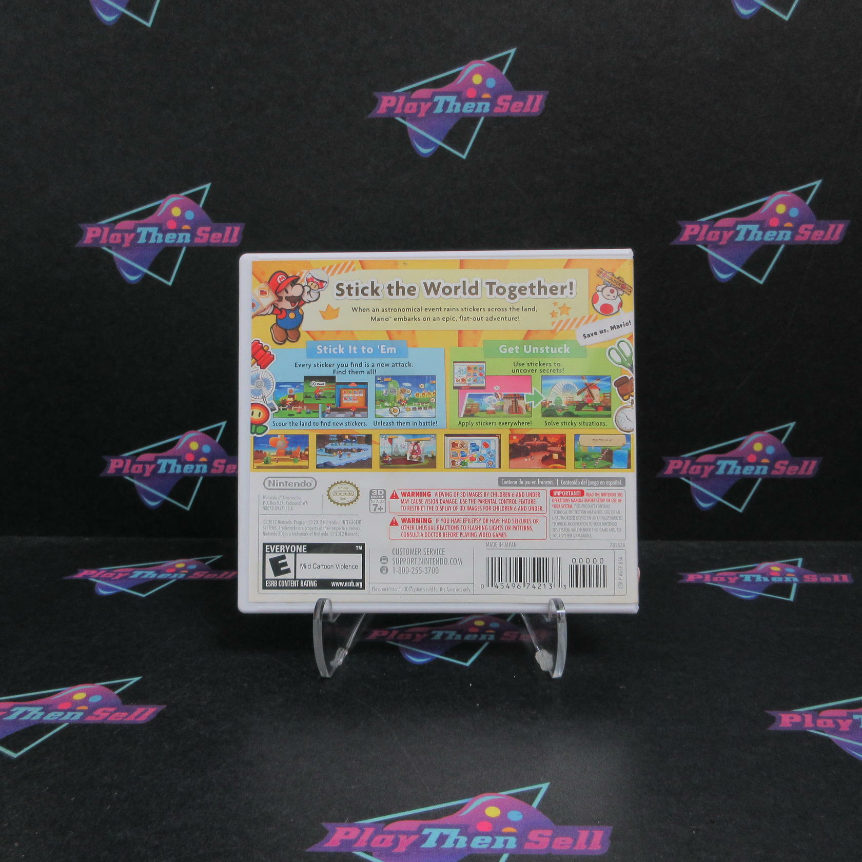 Paper Mario Sticker Star Nintendo 3DS AD/NM - Very Good