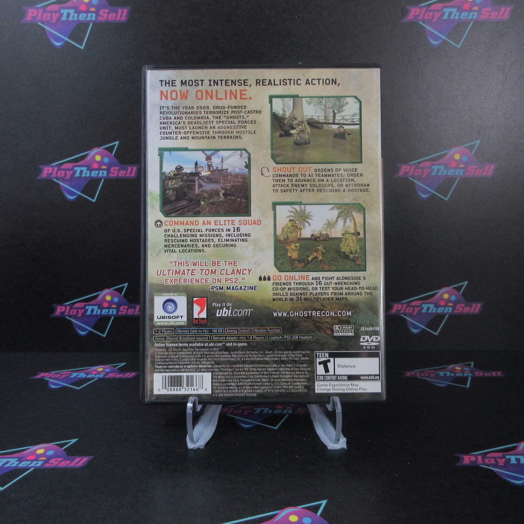 Tom Clancy's Ghost Recon Jungle Storm PS2 PlayStation 2 + Reg Card - Refurbished