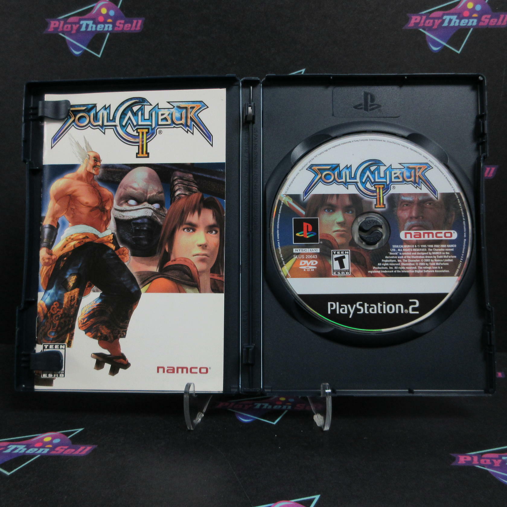Soul Calibur 2 PS2 PlayStation 2 AD/DD + Reg Card / Bonus Disc Complete CIB - Very Good