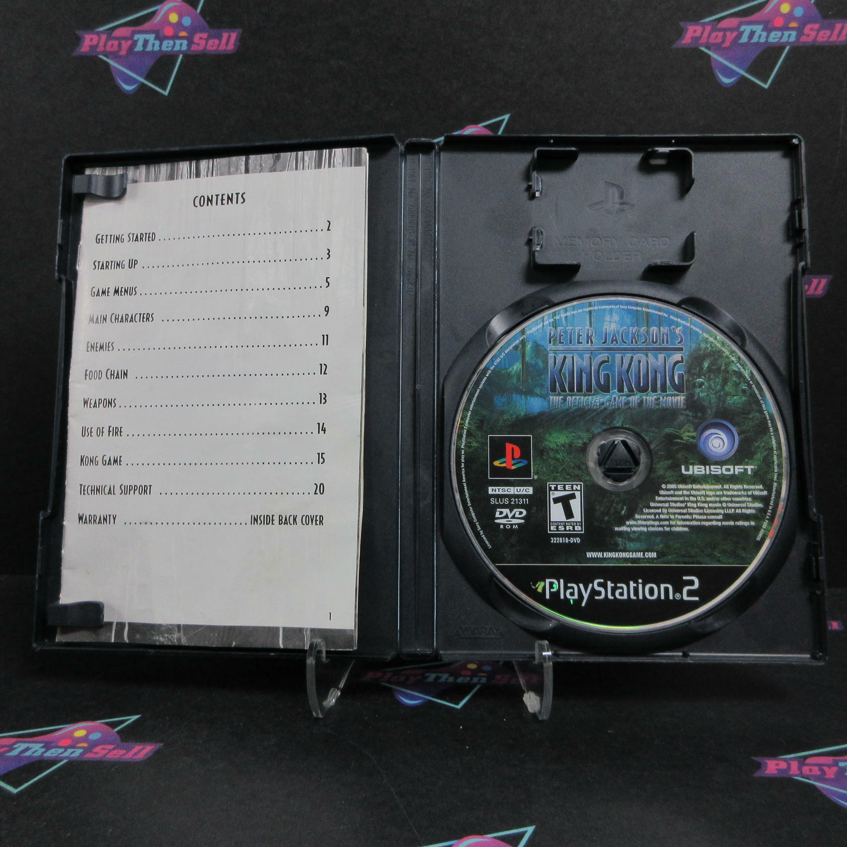 Peter Jacksons King Kong PS2 PlayStation 2 AD/MD/DD Complete CIB - Very Good