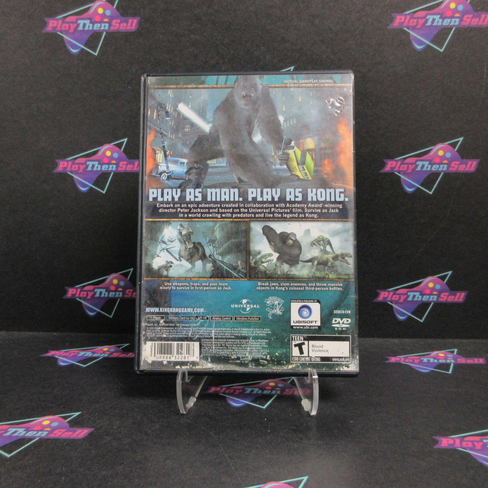 Peter Jacksons King Kong PS2 PlayStation 2 AD/MD/DD Complete CIB - Very Good