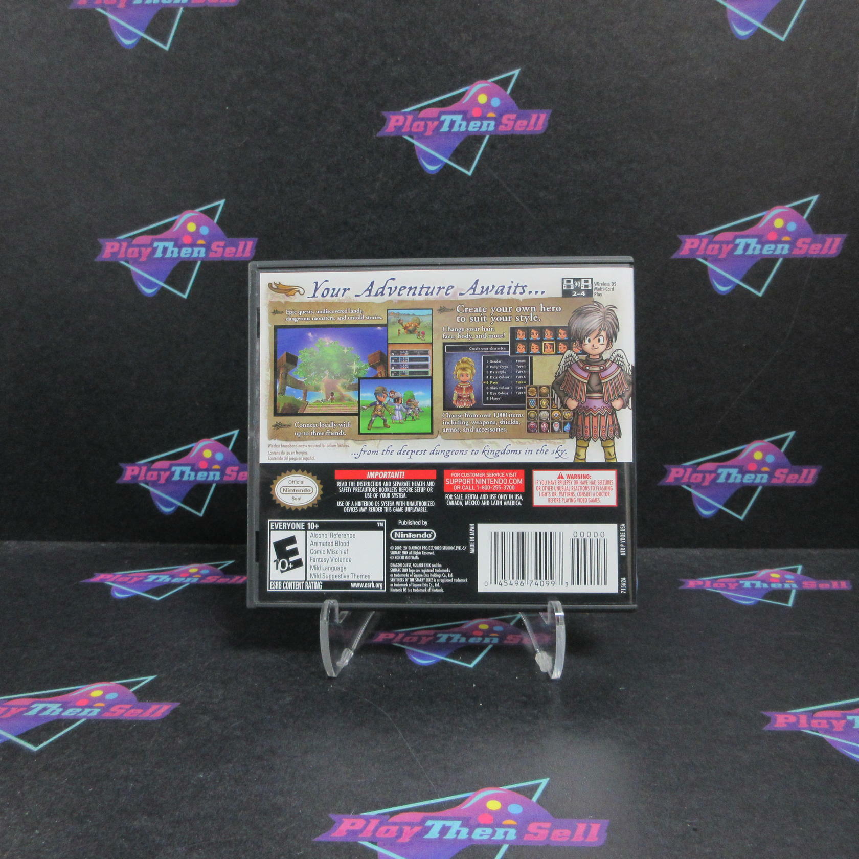 Dragonquest IX Sentinels Starry Skies Nintendo DS Complete - Excellent