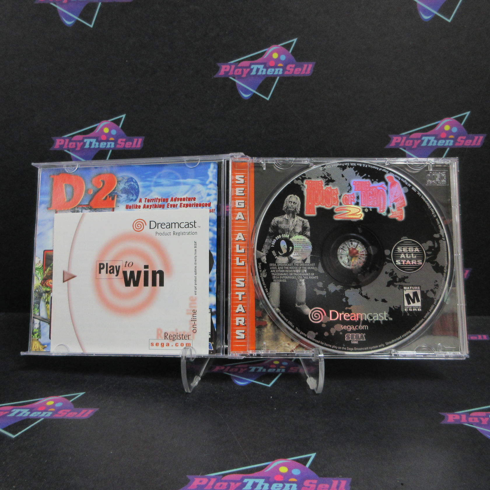 House Of The Dead 2 Sega All Stars Sega Dreamcast + Reg Complete - Excellent