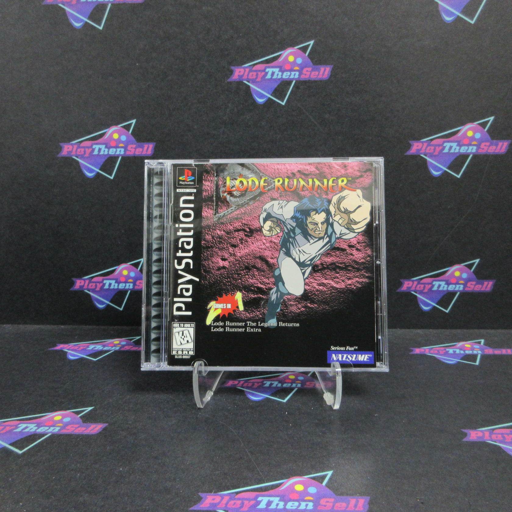 Lode Runner PS1 PlayStation 1 + Reg Card Complete - Excellent