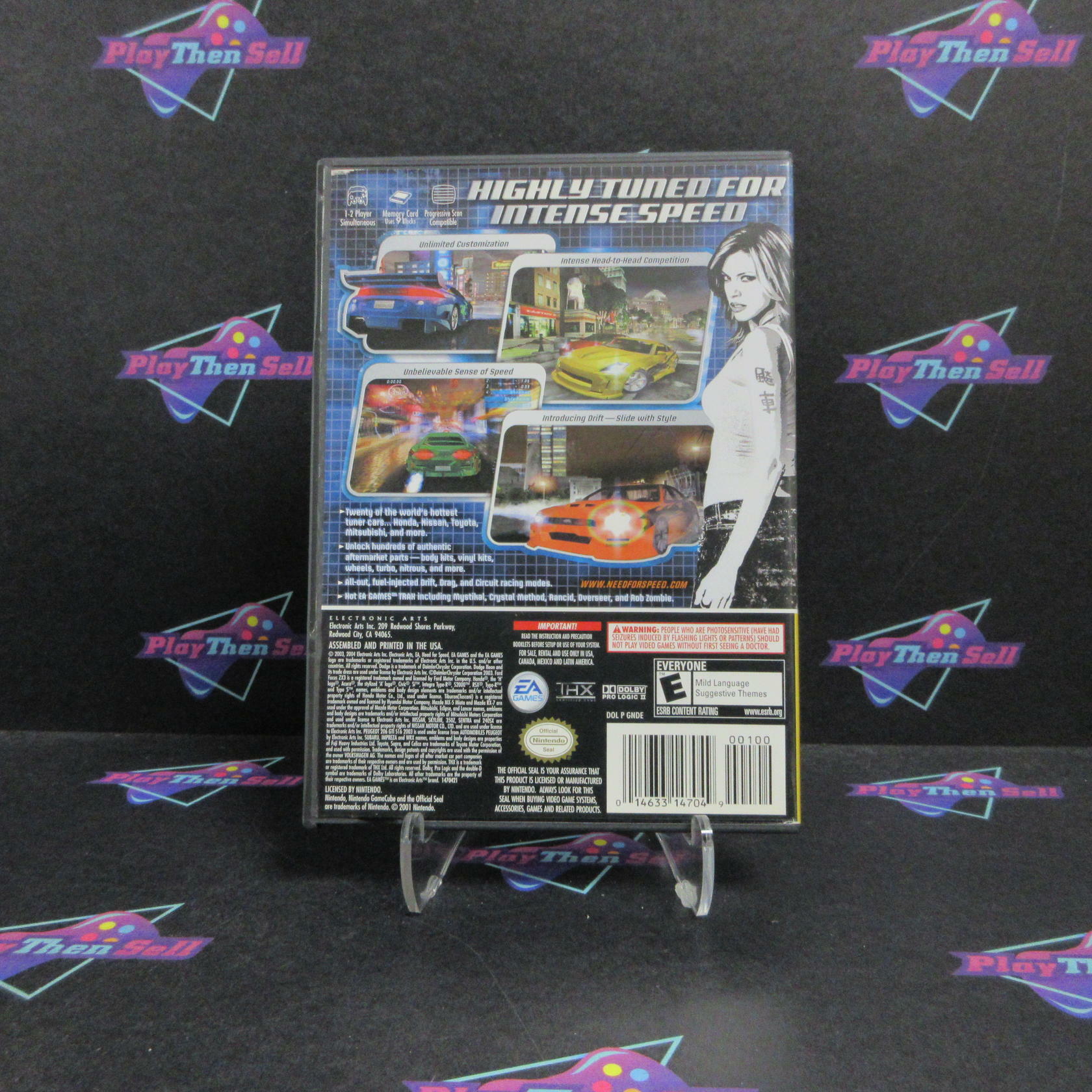 Need for Speed Underground Nintendo GameCube Player's Choice DD CIB - Refurbished