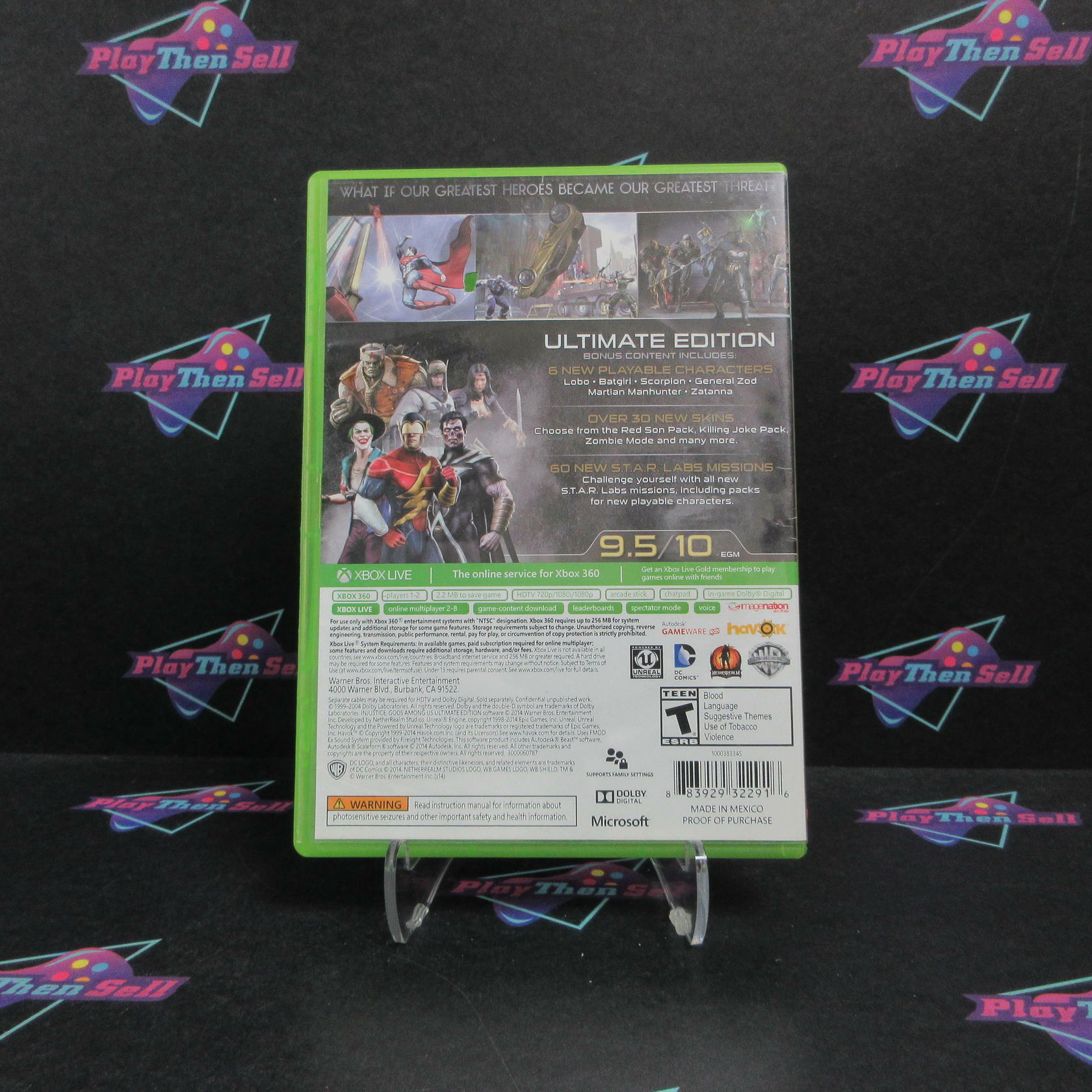 Injustice Gods Among Us Ultimate Edition Xbox 360 AD/NM - Very Good