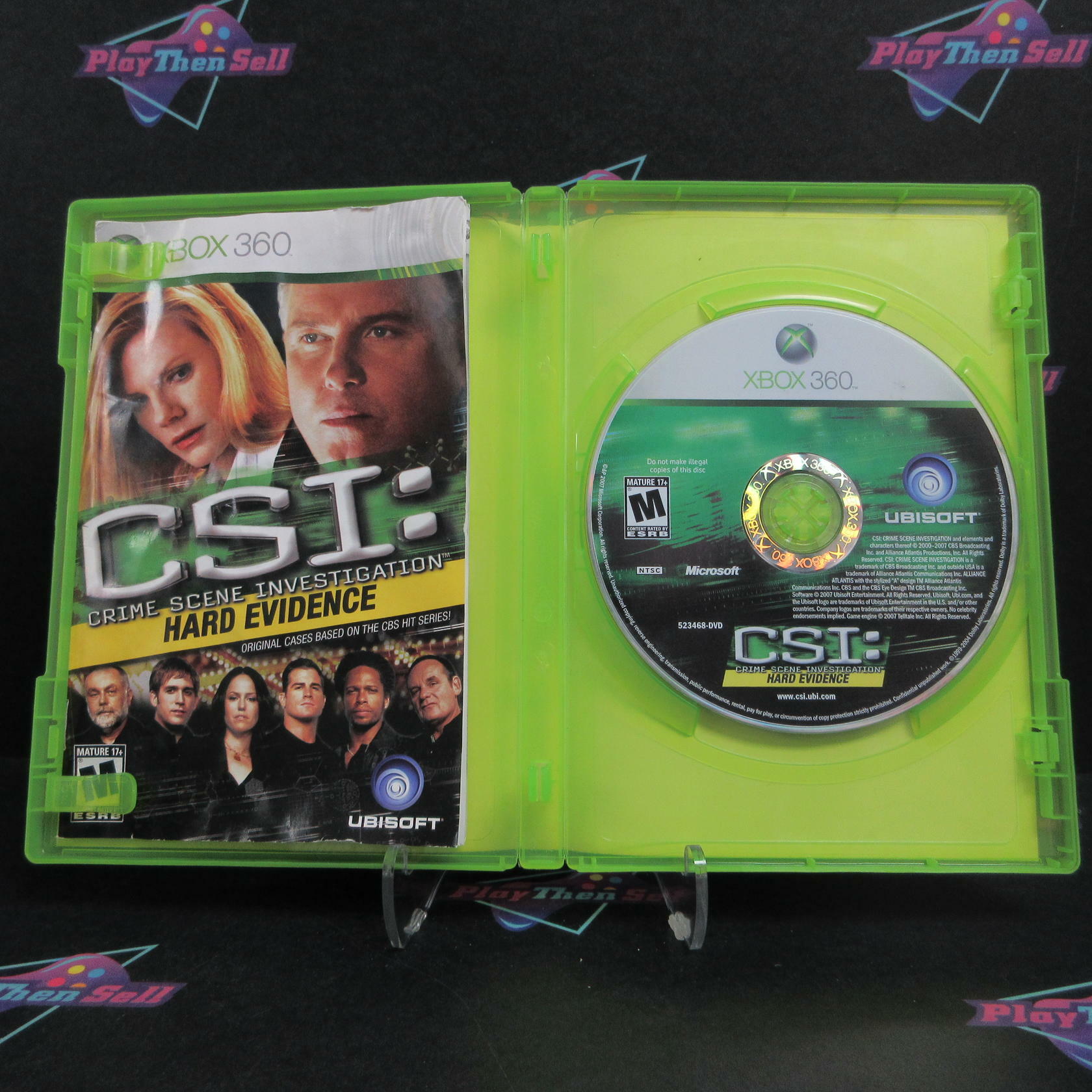 CSI Hard Evidence Xbox 360 MD Complete CIB - Very Good