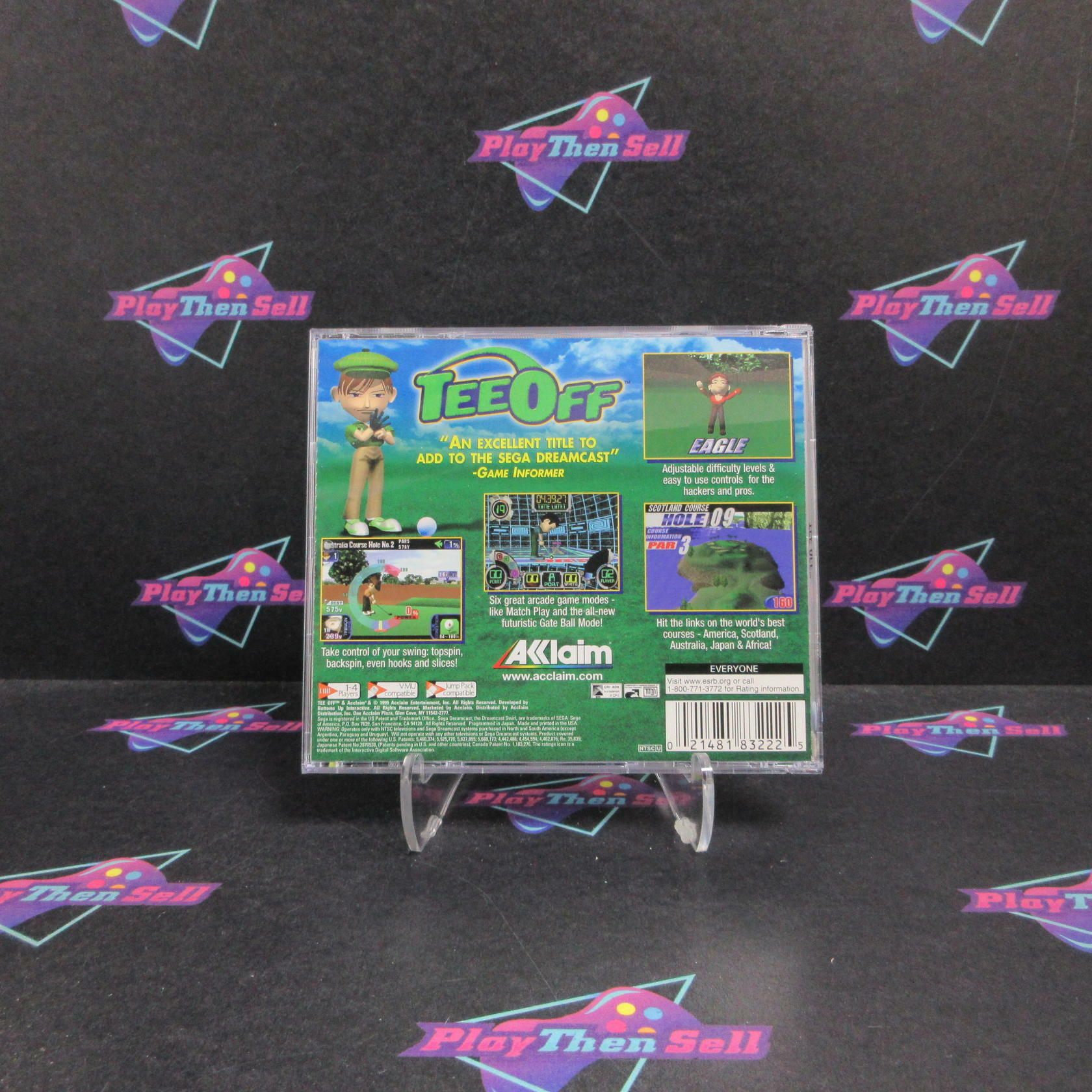 Tee Off Sega Dreamcast + Reg Card Complete - Excellent