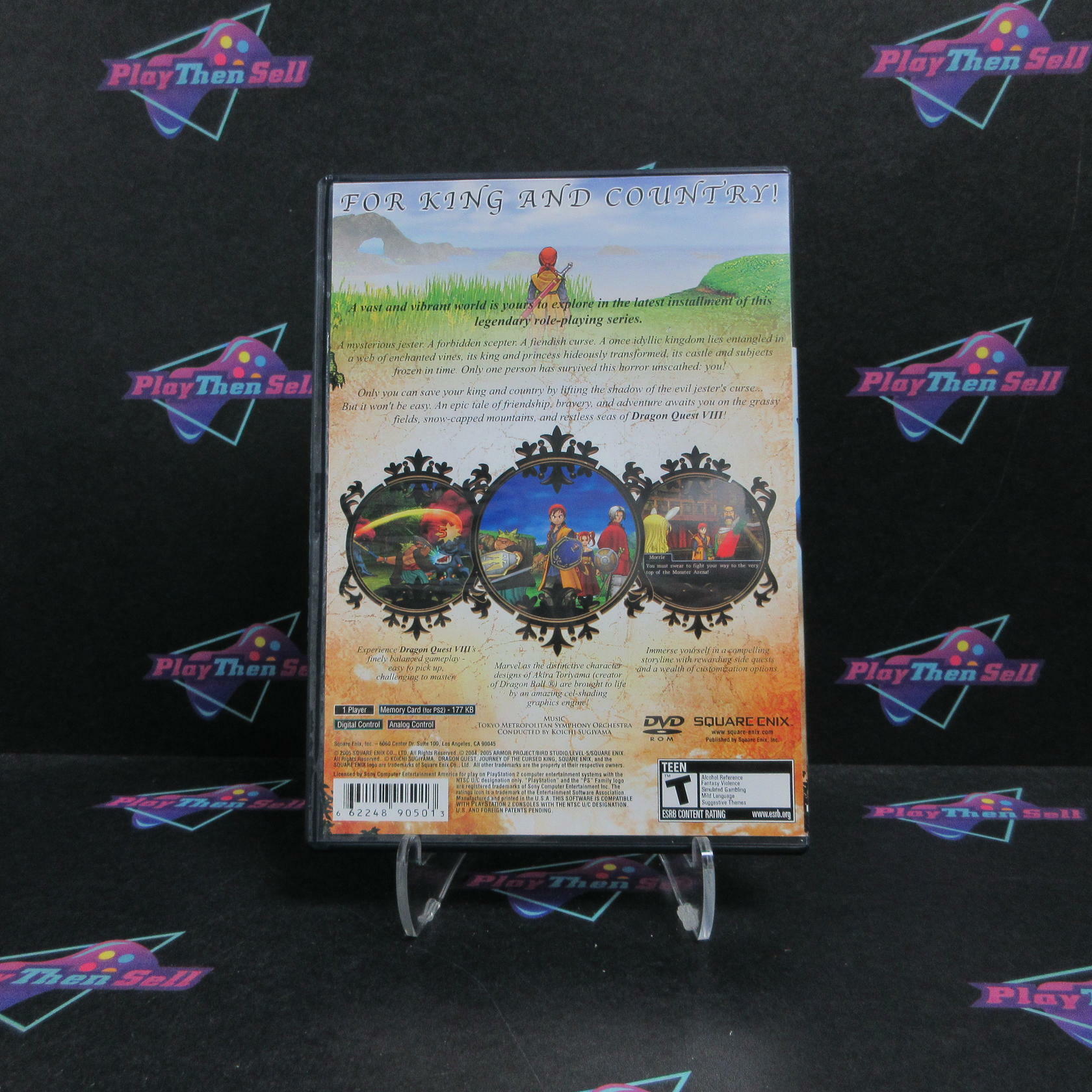 Dragon Quest VIII Journey of the Cursed King PS2 PlayStation 2 CIB - Excellent