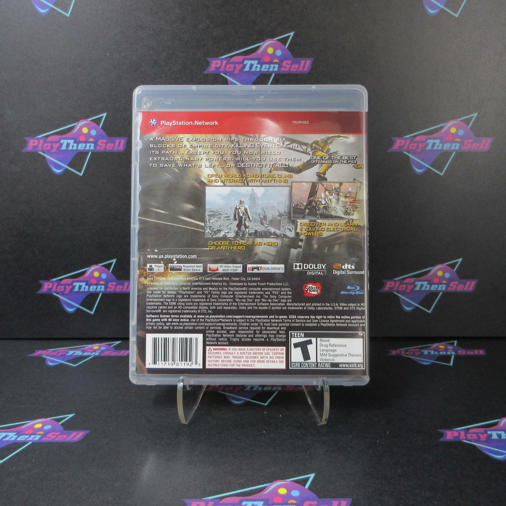 Infamous PS3 PlayStation 3 GH Complete - Excellent
