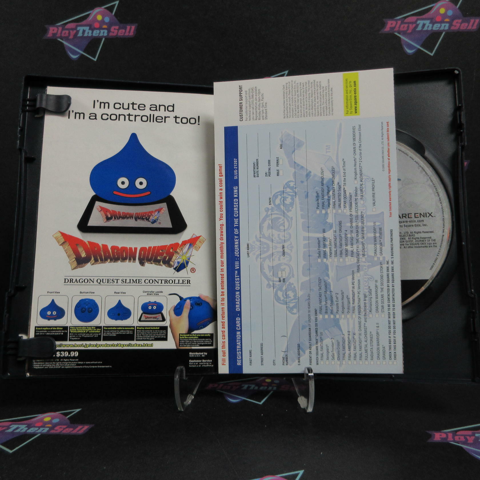 Dragon Quest VIII Journey of the Cursed King PS2 PlayStation 2 CIB - Excellent